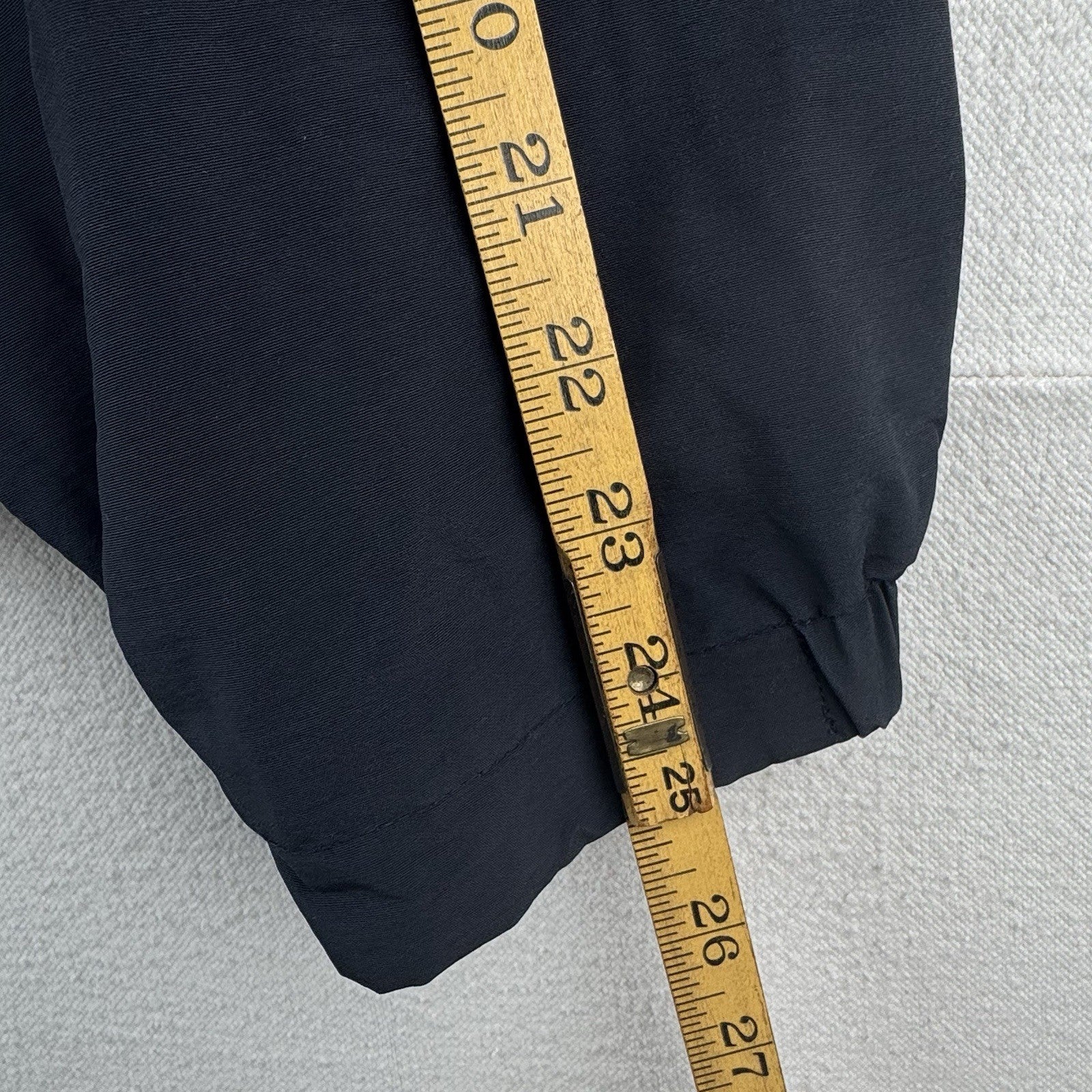 90’s Vtg Nautica NS-83 Windbreaker Hideaway Hood Jacket Mens L Merrill Lynch