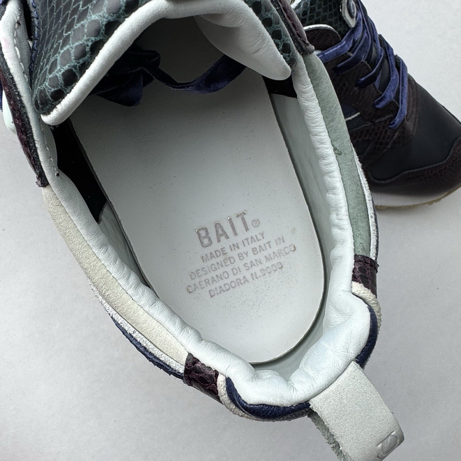 Diadora x BAIT N9000 Notti Veneziane Summer Night Leather Snakeskin Men’s US 9.5