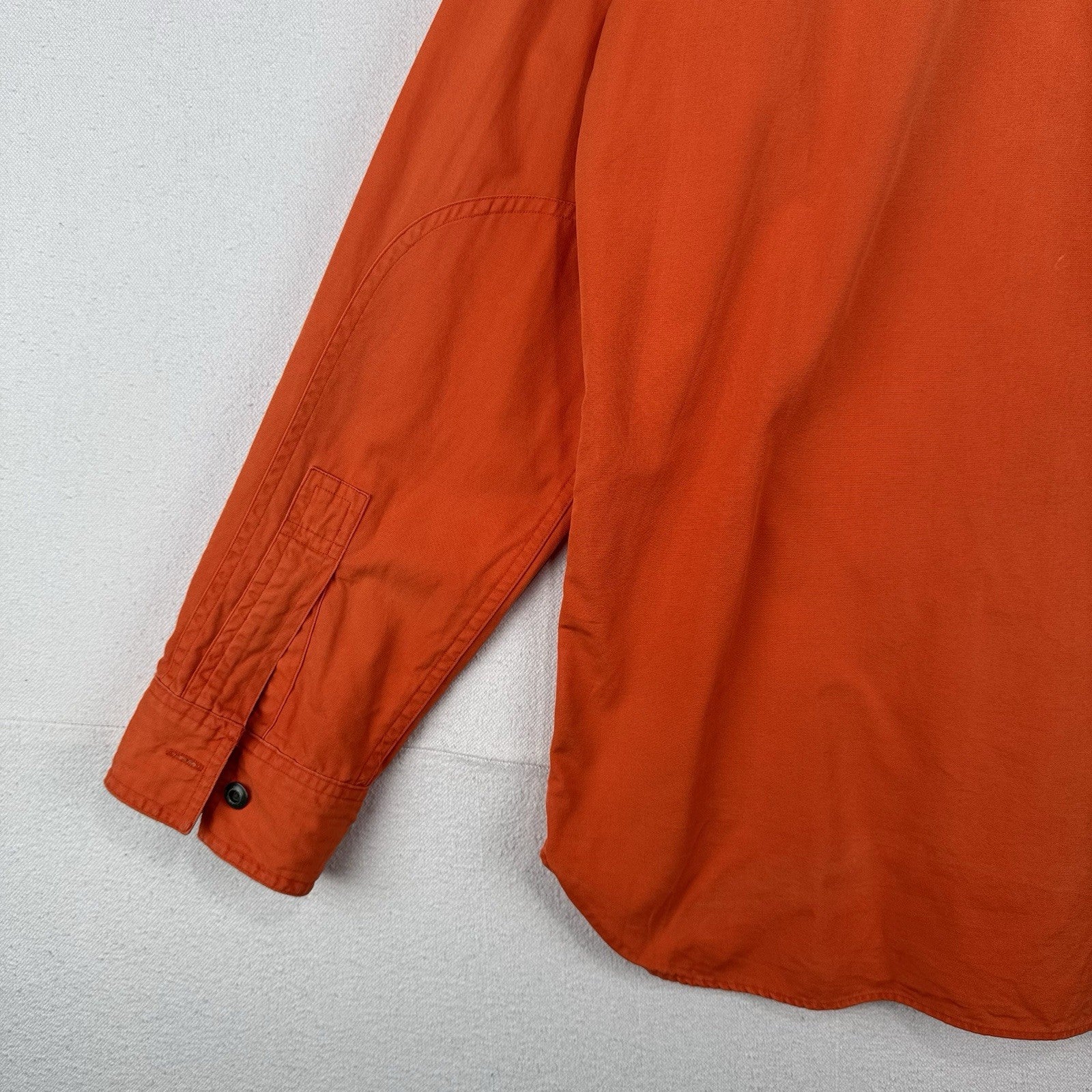 Polo Ralph Lauren Sunfaded Safari Shirt Men's L Orange Long Sleeve Button Up