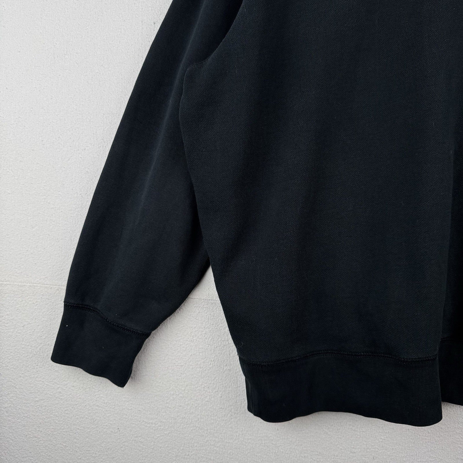 Vintage Polo Ralph Lauren Black Hoodie Men’s 3XB Pullover 2-Button Sweatshirt