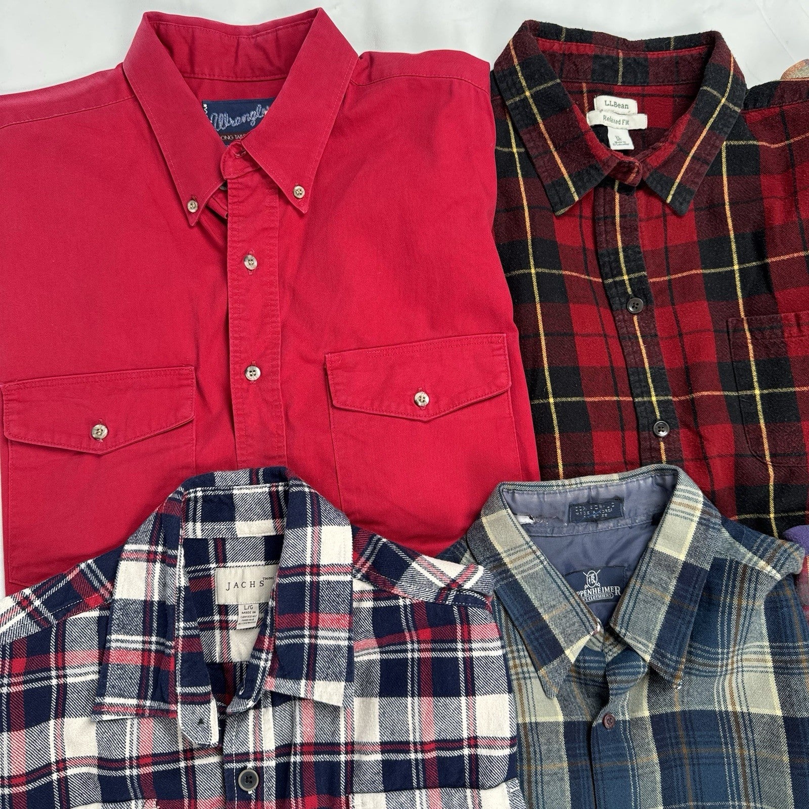 Lot of 10 Vintage Flannel (x7),Western (x2),Cord(x1) Long Sleeve Shirts S,M,L,XL