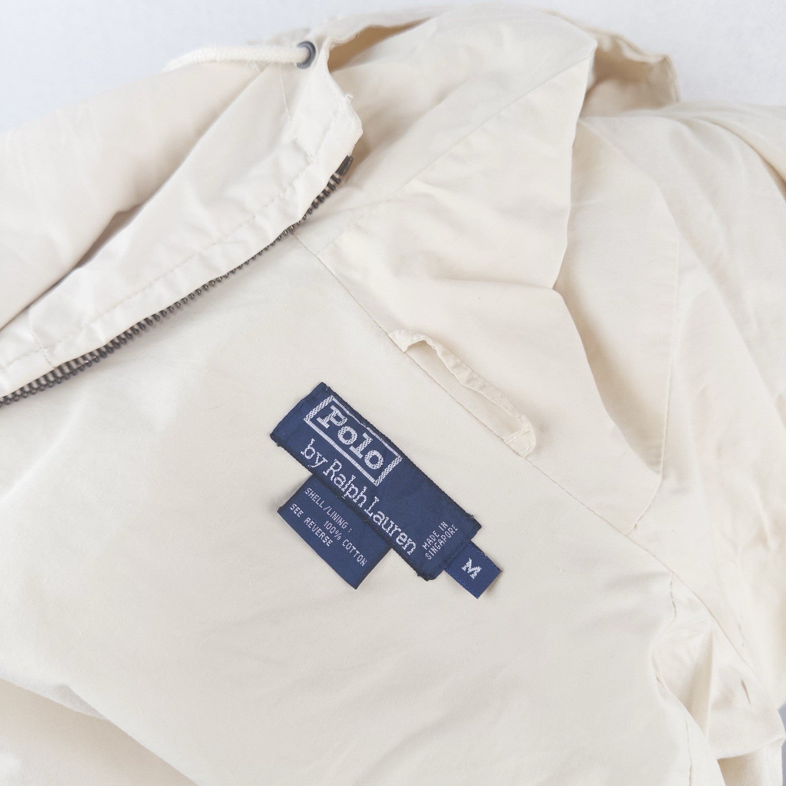 90’s Vtg Polo Ralph Lauren Swedish M62 Sailing Deck Jacket Men’s M Cream