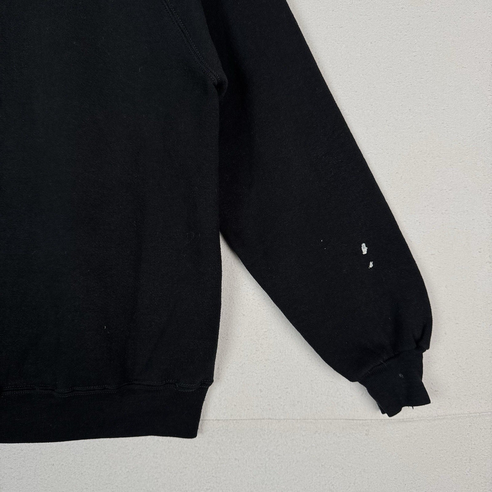 Vtg 80'S Artex University of Michigan Raglan Sweatshirt Made In USA Large Black