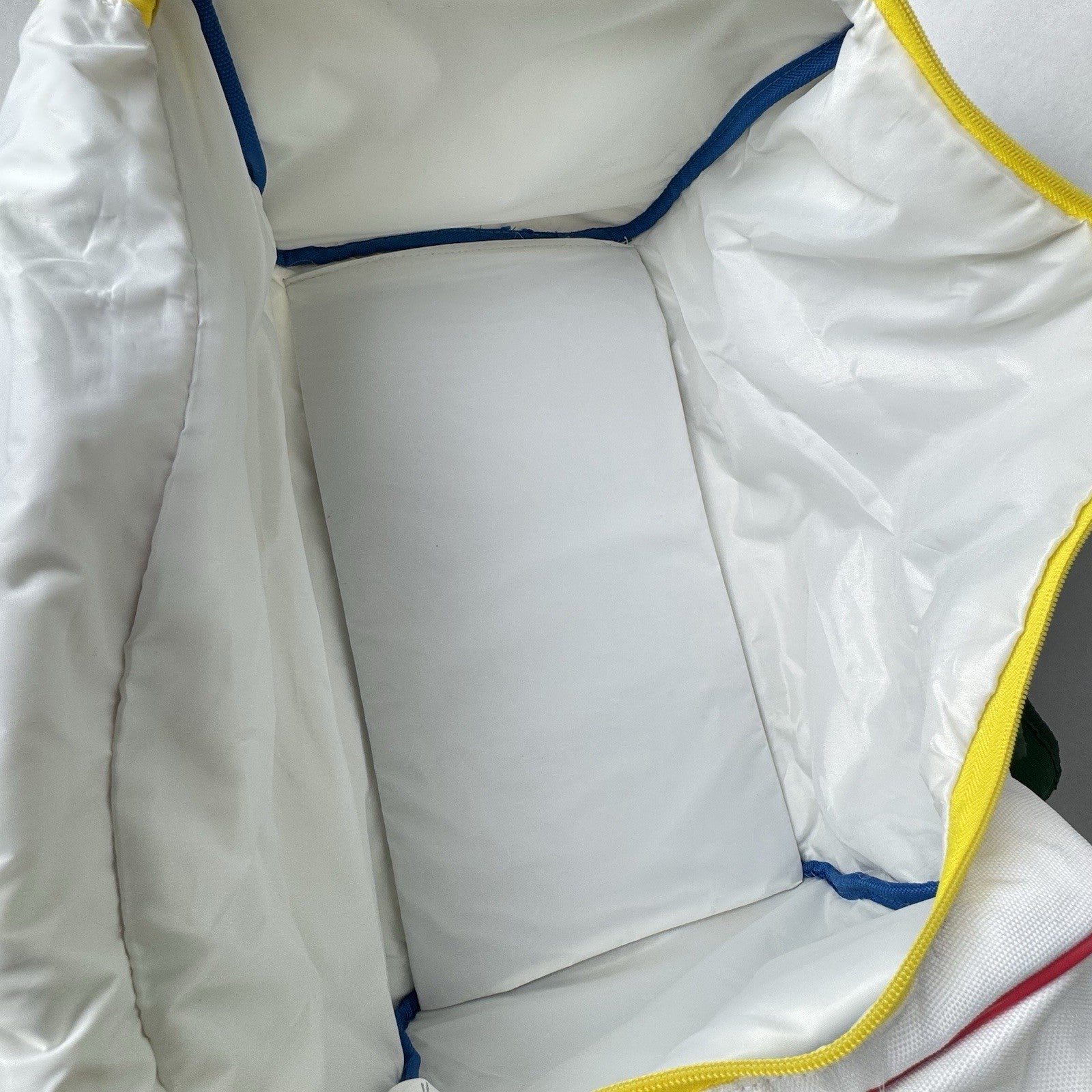 Vintage Lacoste Parfums Duffle Bag White Gym Essential 22”x10”x12”