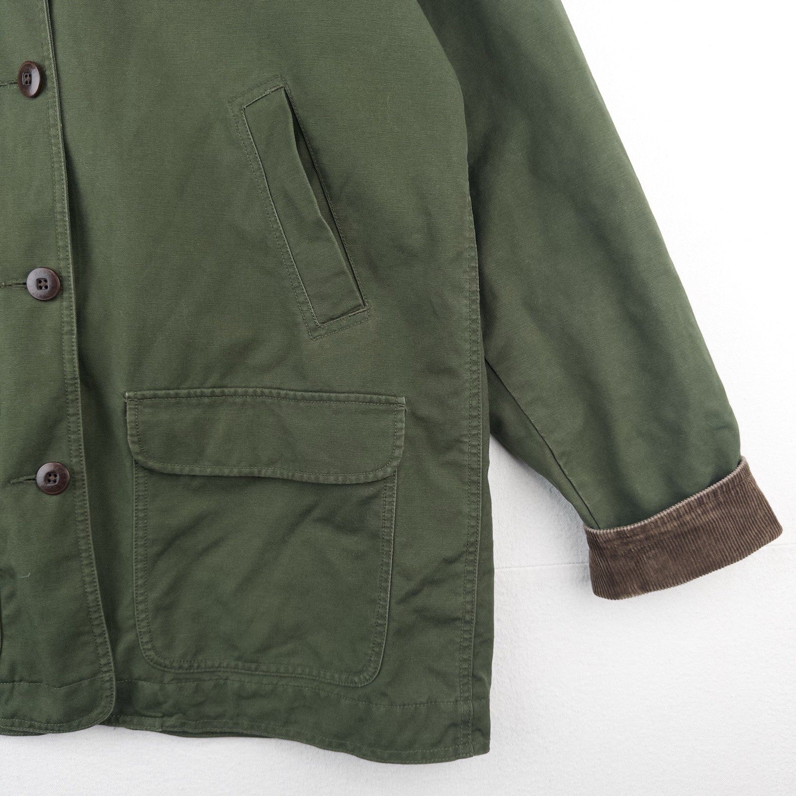 90’s Vtg LL Bean Women’s XL (48) Chore Barn Coat Jacket Lined Rare Green