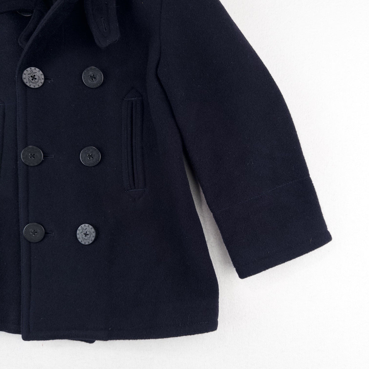 Polo Ralph Lauren Boy's 6 Wool-Blend Peacoat Navy Blue