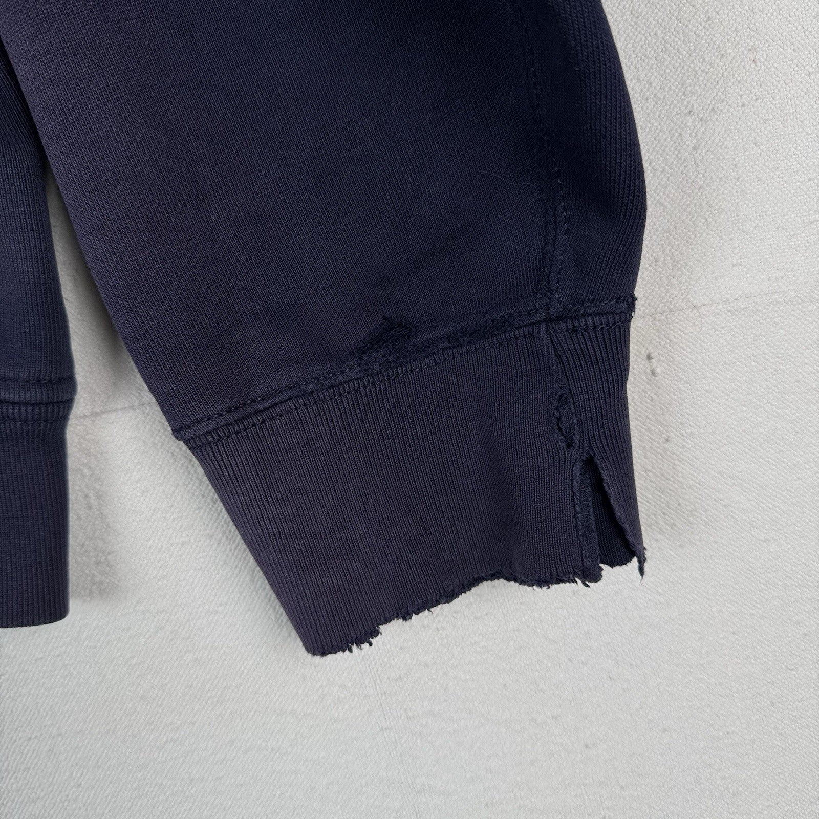 Vtg Polo Ralph Lauren Full Zip Men’s XL Thermal Hoodie Blue *Sunfaded/Distressed
