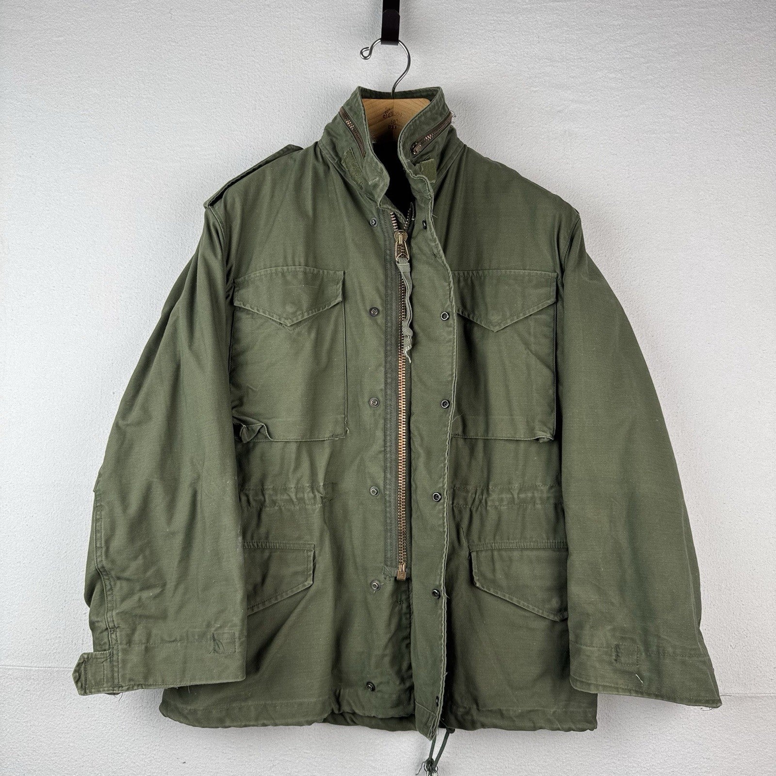 70’s Vtg Military Cold Weather Field Coat Jacket Size Small Short OG-107
