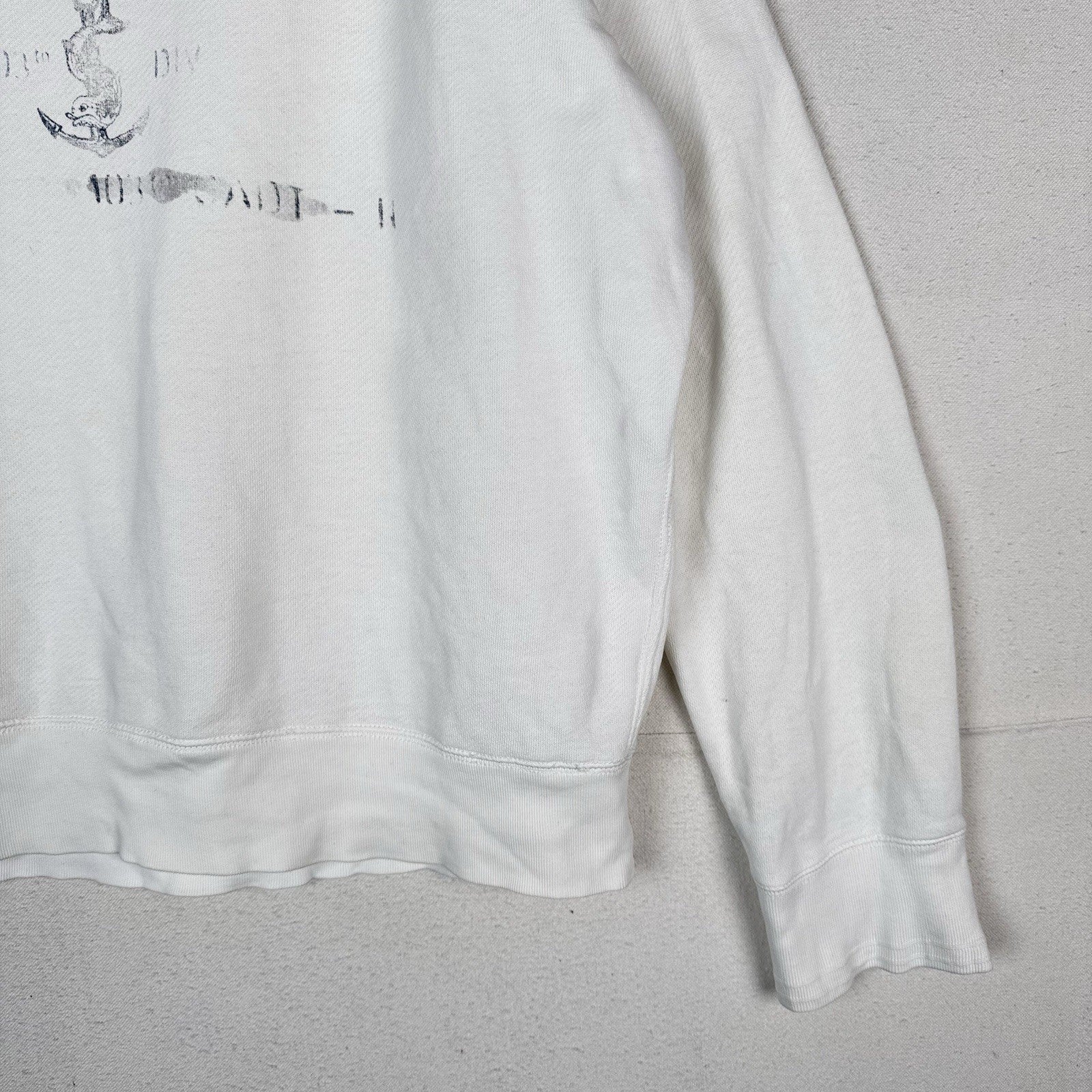 Vtg 90s Polo Ralph Lauren Men’s XL Polo Club Naval Crewneck Sweatshirt White