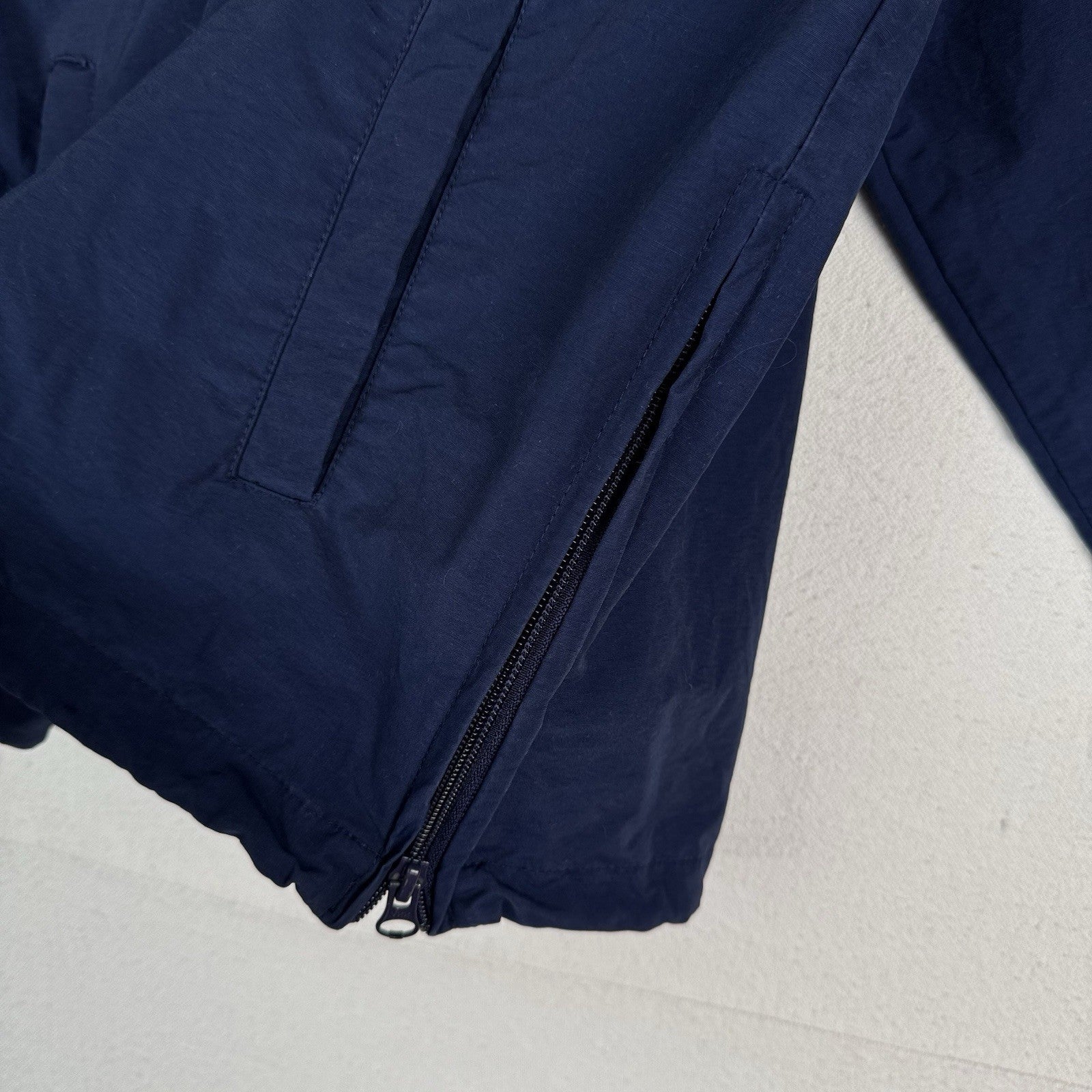 Vtg 90’s Polo Sport Ralph Lauren Blue Flag Spellout Windbreaker Pullover Large