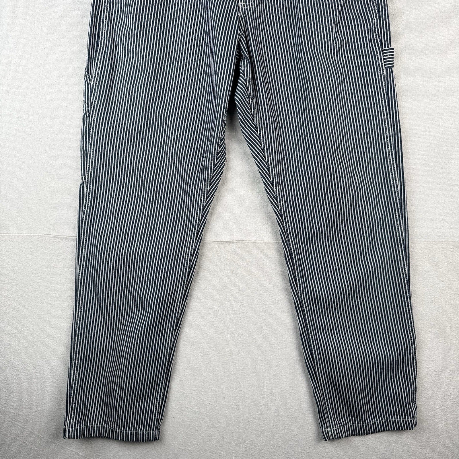Dickies Painter Pants Men’s 34x32 Hickory Stripe Carpenter Railroad (cuff=7.5”)