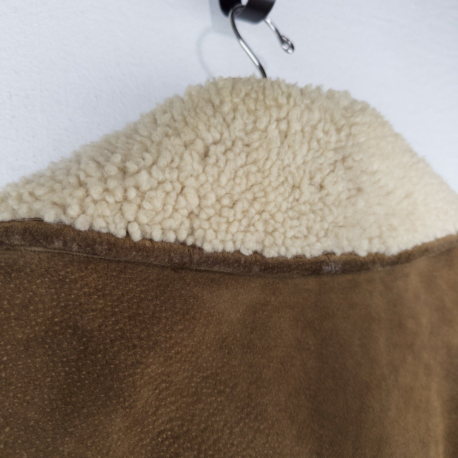 60’s Vtg Lakeland Suede Shearling Rancher Jacket Sherpa Collar Men’s 40 Long USA