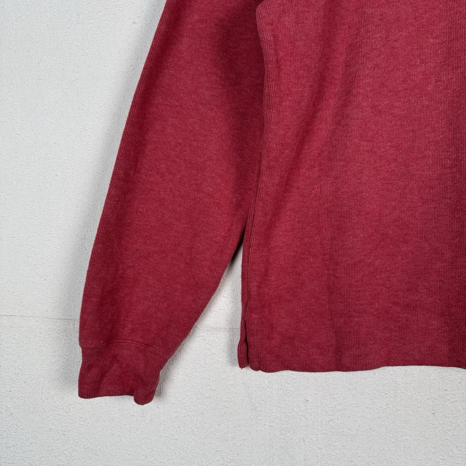 Polo Ralph Lauren Sweater 1/4 Zip Mens Medium Red Pullover Soft Touch