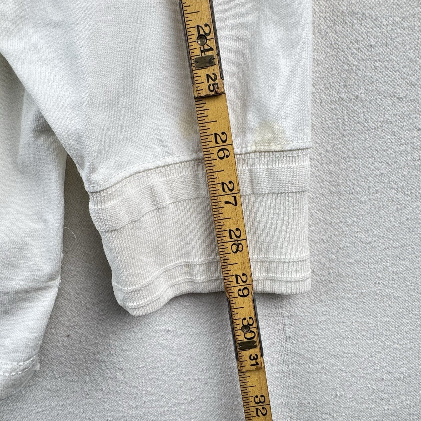 Vtg Polo Ralph Lauren White Rugby Shirt Big Pony 4XB Jockey Club Crest Quilted