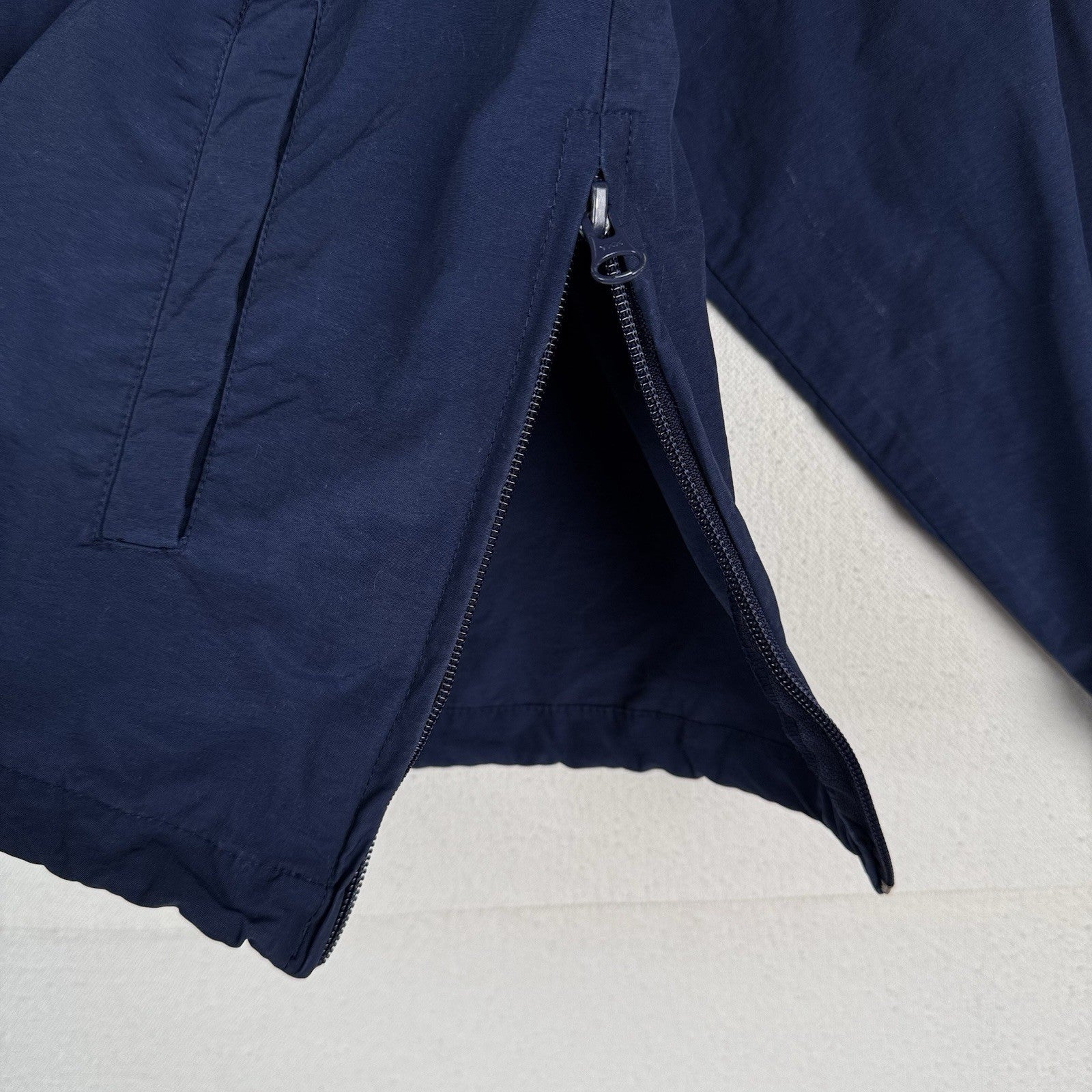 Vtg 90’s Polo Sport Ralph Lauren Blue Flag Spellout Windbreaker Pullover Large
