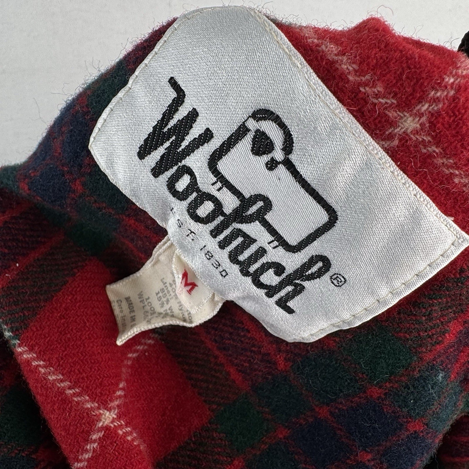 70's Vtg Woolrich Medium Mountain Parka Tan Wool Flannel Lined Made In USA *Read