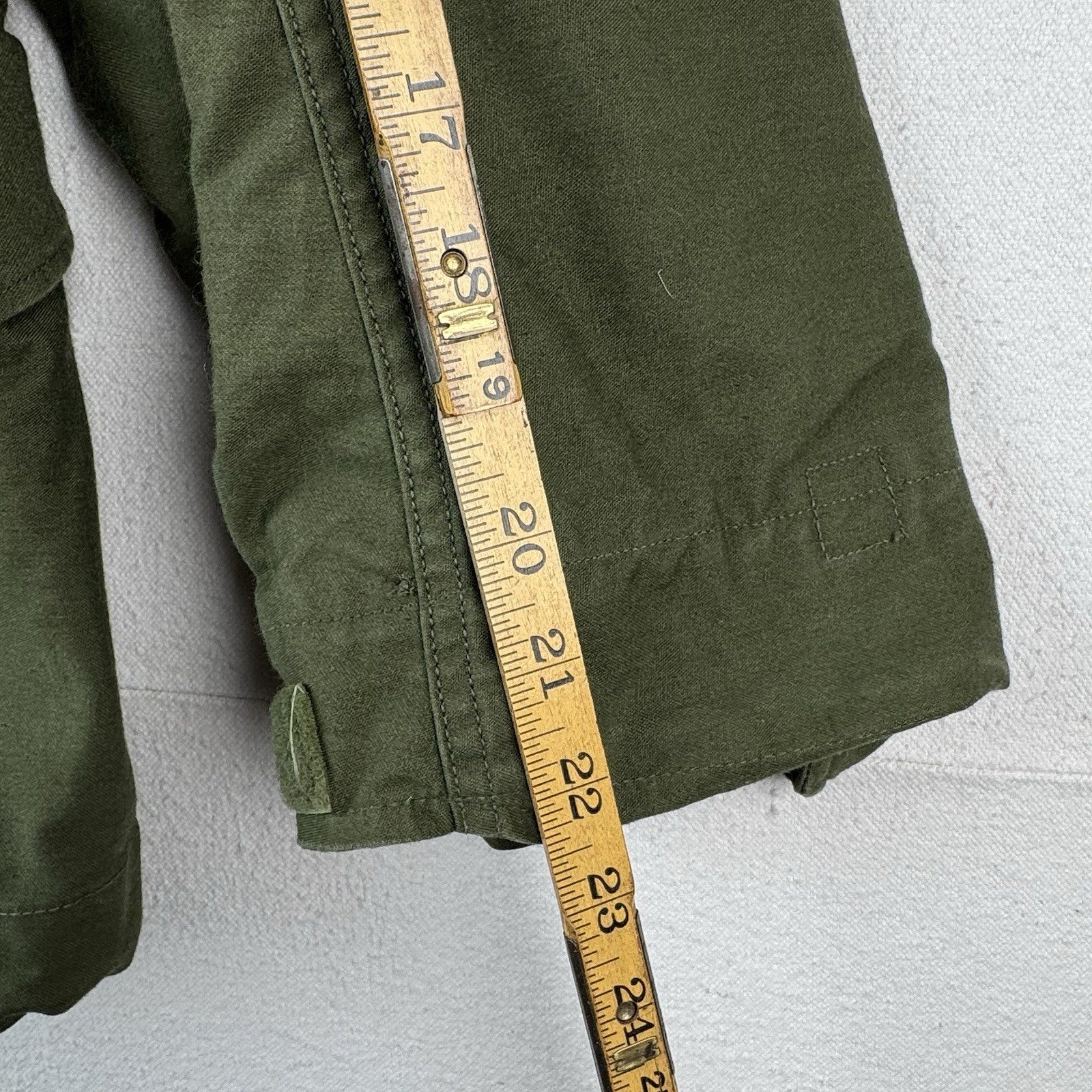 70’s Vtg Military Cold Weather Field Coat Jacket Size X-Small Regular OG-107