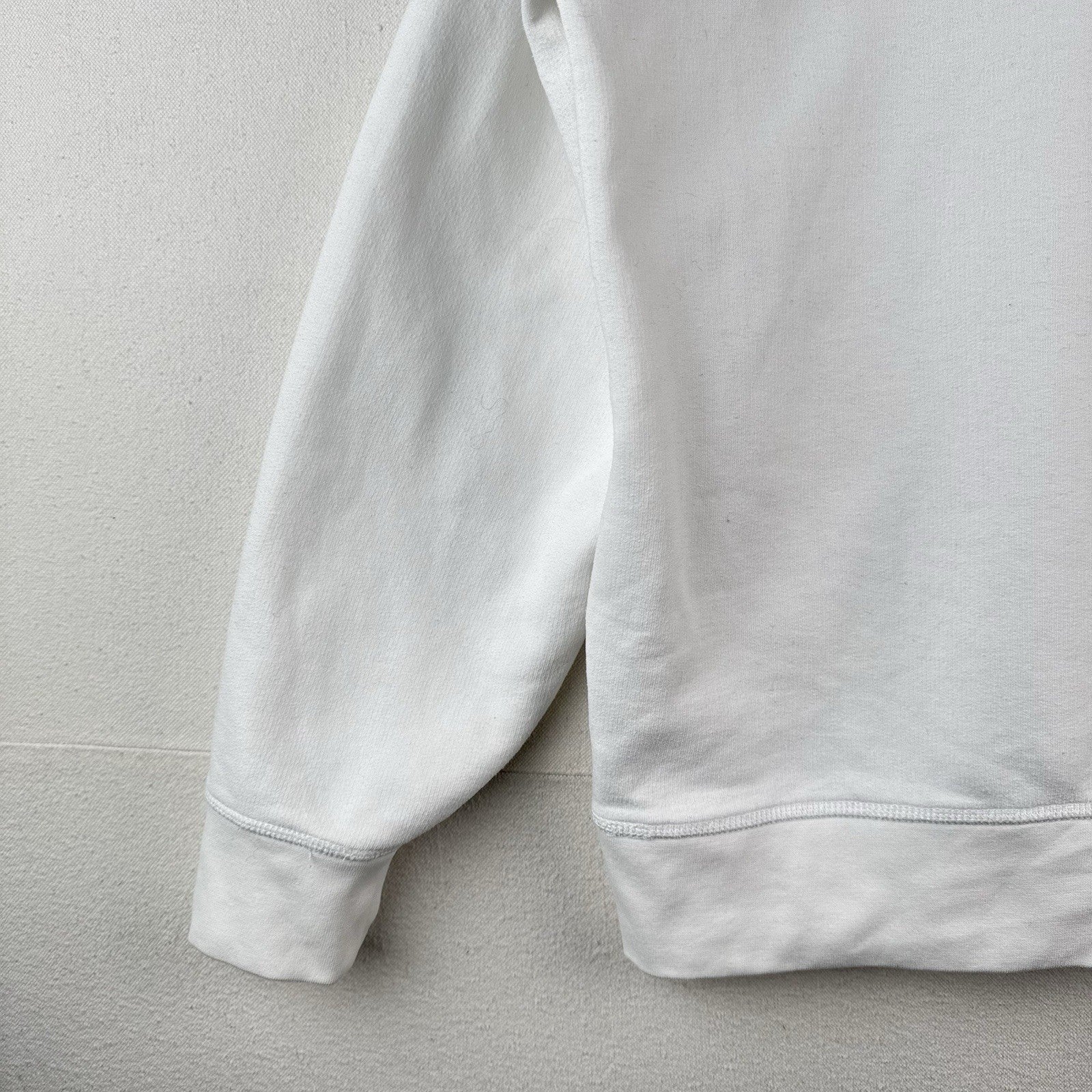 Polo Ralph Lauren Sweatshirt Mens XL White Fleece Double V Notch Pullover *Read