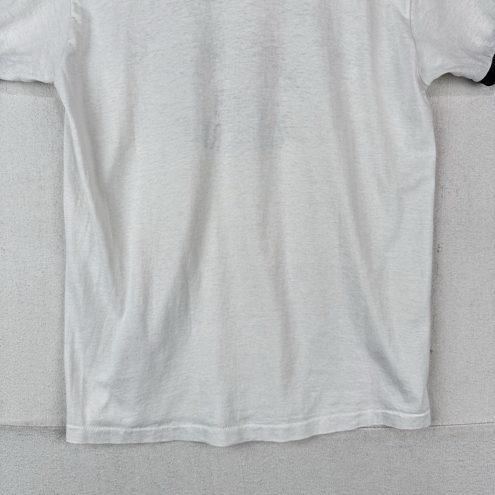 80’s Vtg Champion 1989 Marblehead To Halifax Ocean Race Ringer Tee White Large
