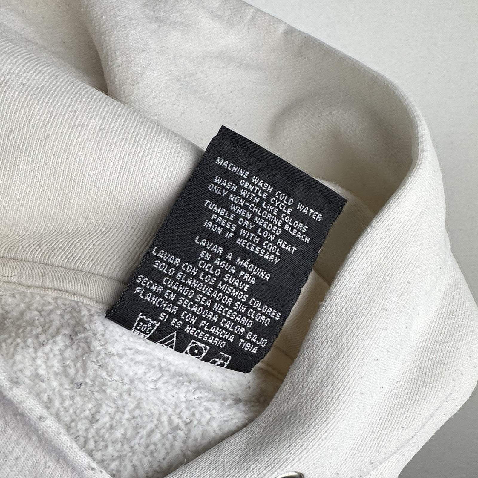 Polo Jeans Co. Ralph Lauren Men's XL X-Large Hooded Sweatshirt White Blue *Read
