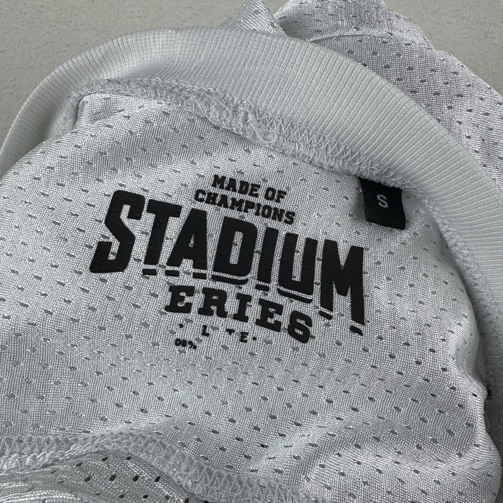 Stadium Series Made of Champions White Hennessy Football Jersey Size Small