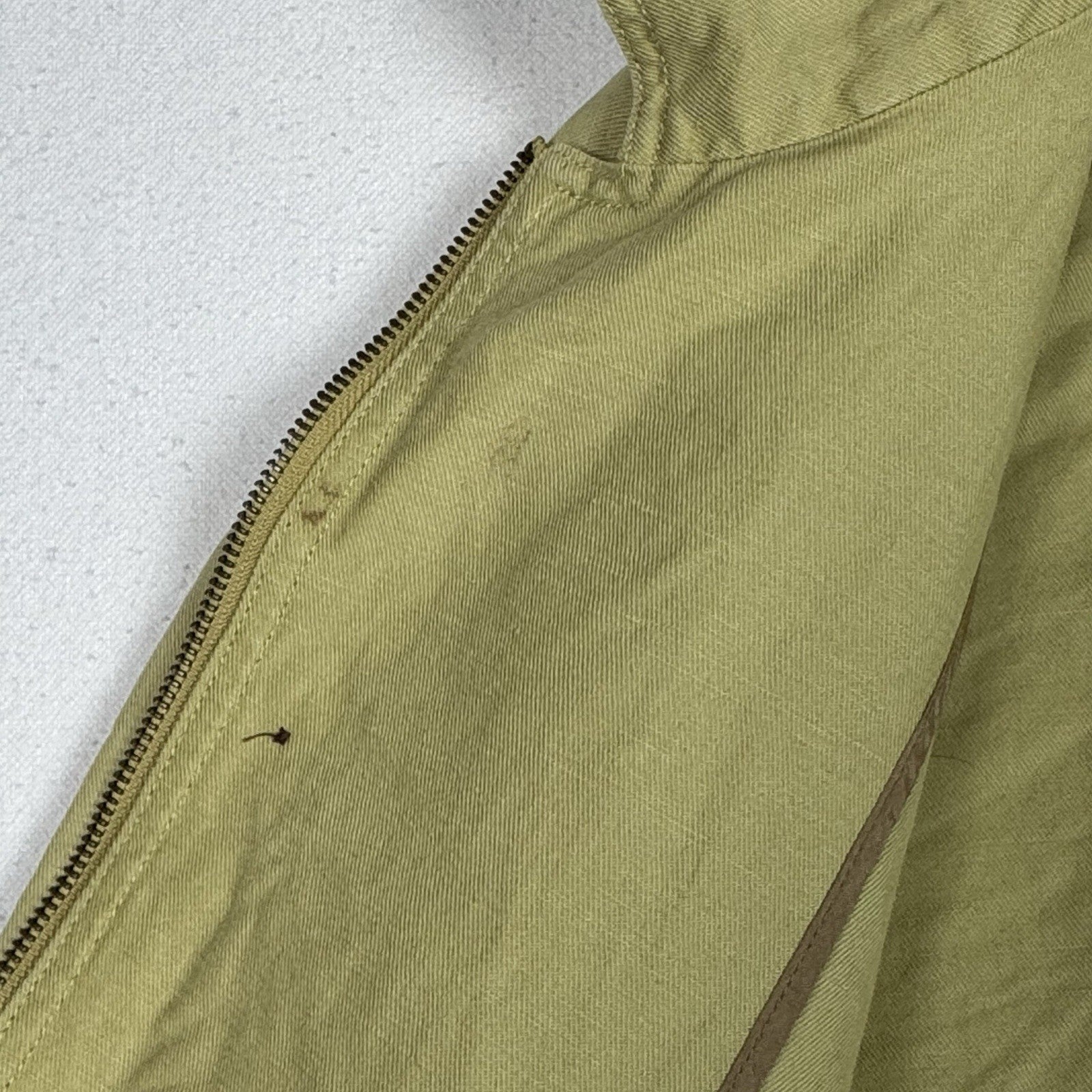 Tommy Bahama Linen Blend Jacket Adult 2XL Camel Khaki Full Zip Button Chore