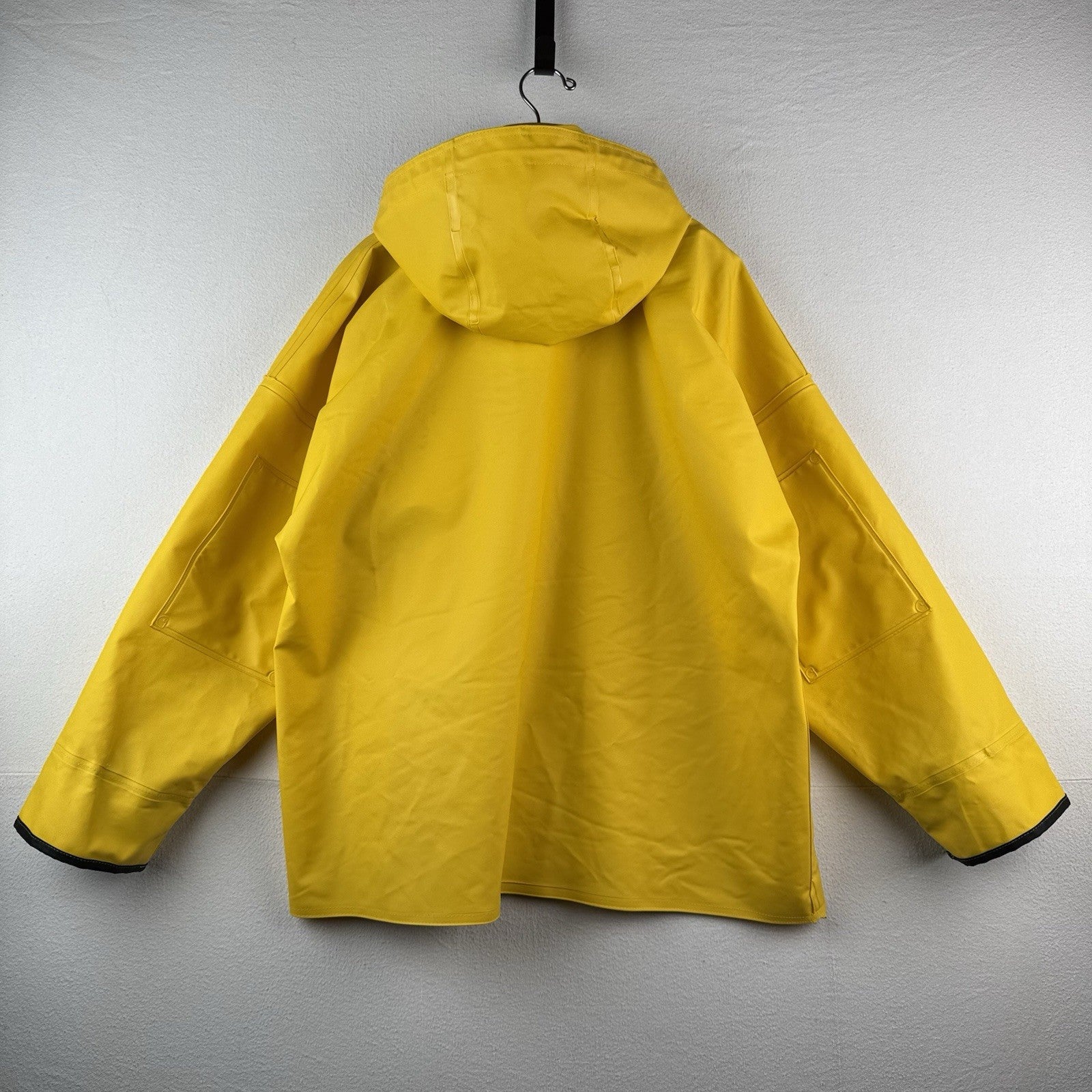Vintage Carhartt Waterproof Surrey Yellow Rain Jacket Men’s Large PVC Snap Hood