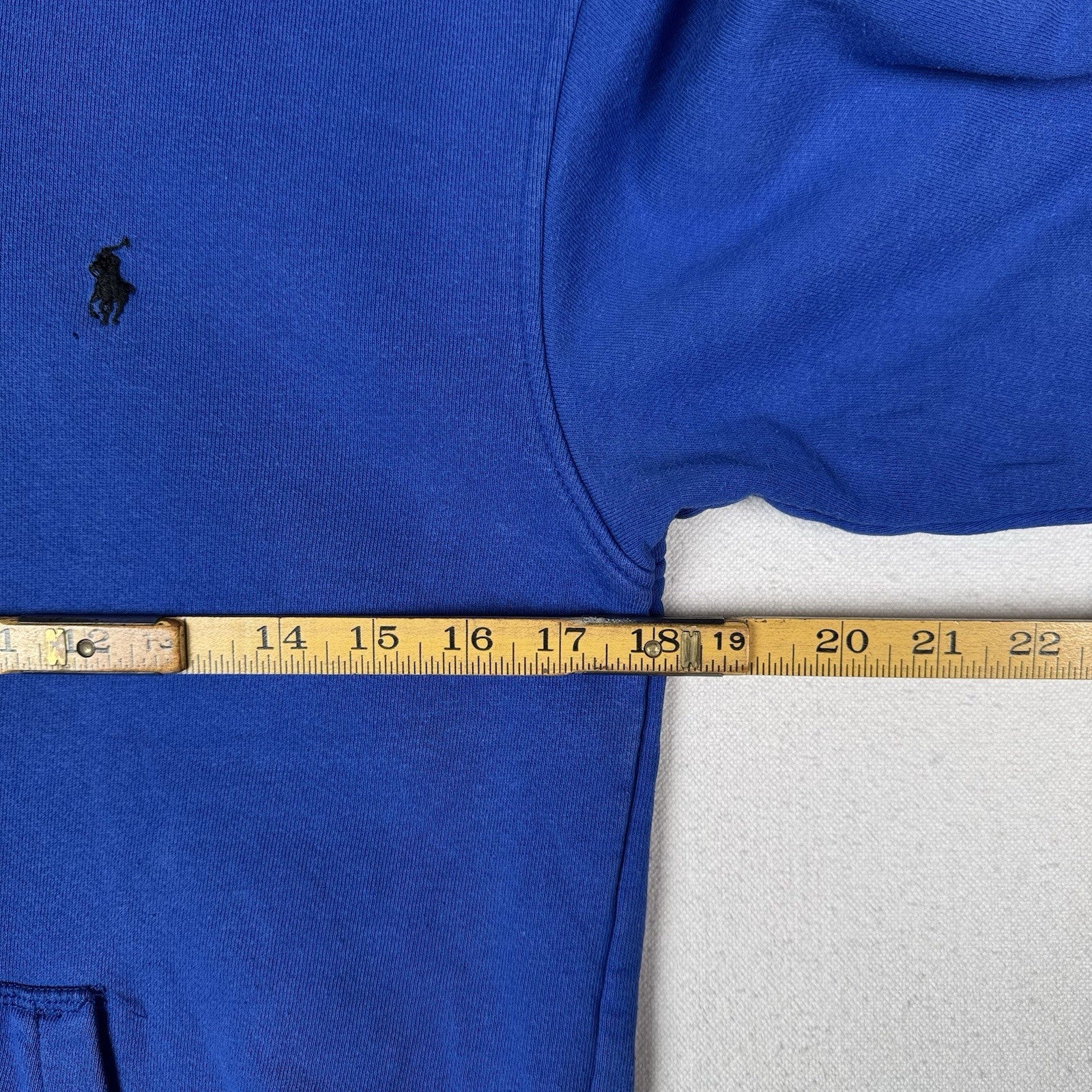 Vintage 90’s Polo Ralph Lauren Boys After Hood Sweatshirt Hoodie M (12-14) Blue