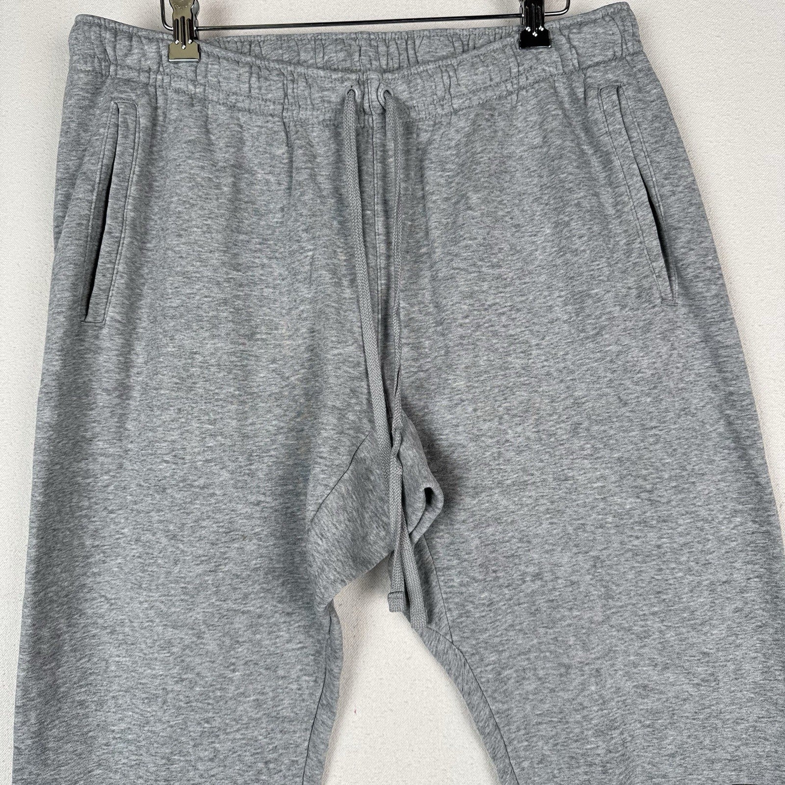 Nike Sportswear Men’s XL Just Do It Fleece Joggers Gray Spellout Sweatpants