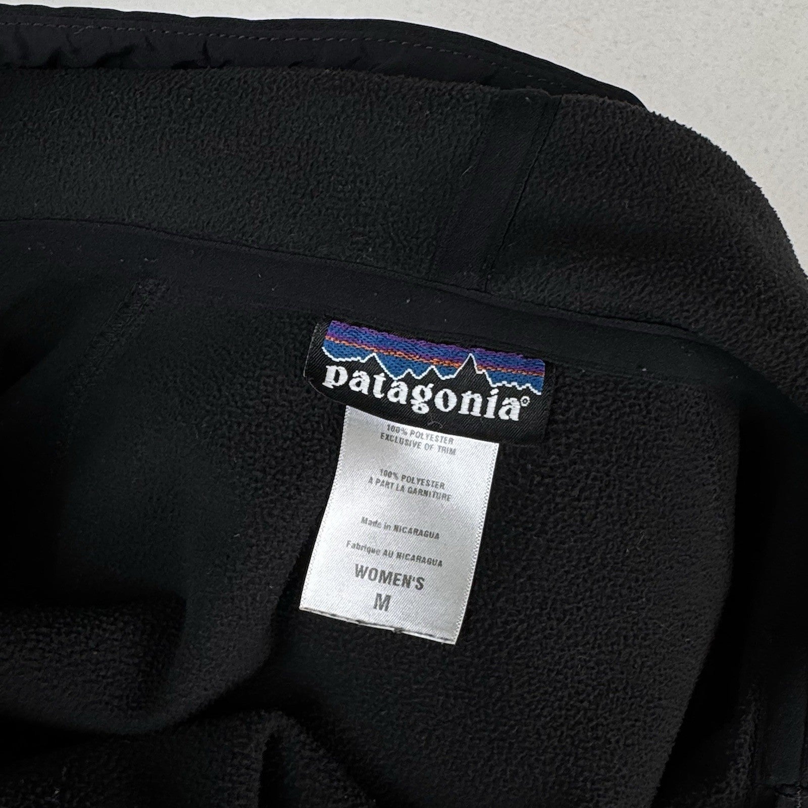 Patagonia Slopestyle Hoodie Black Full Zip Jacket Women's Medium “Booz&Co”