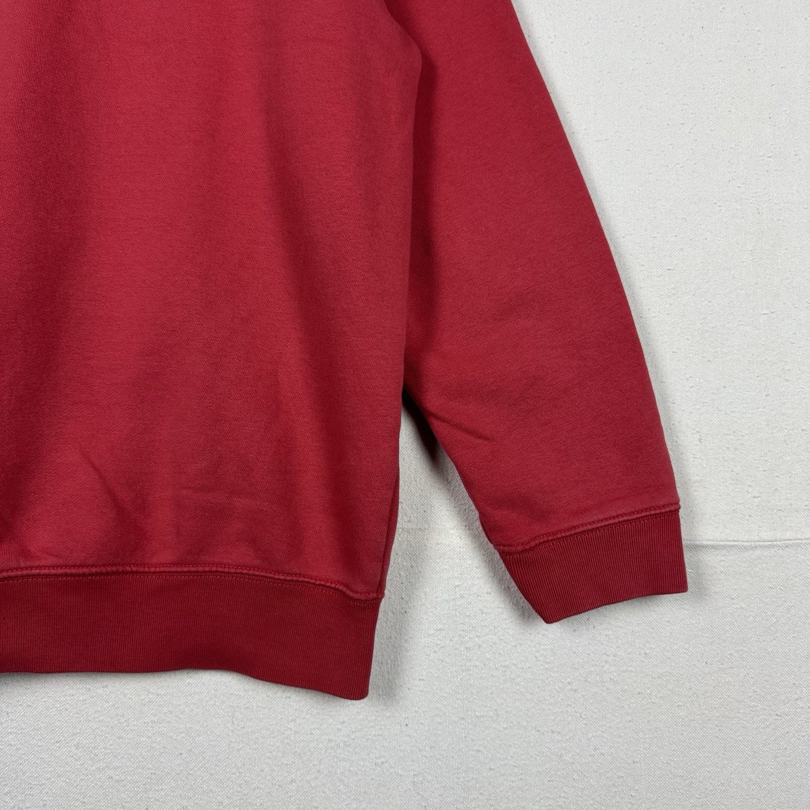 Gap Soft Fleece Track Logo California Hoodie Sweatshirt Red Men’s XL Distressed
