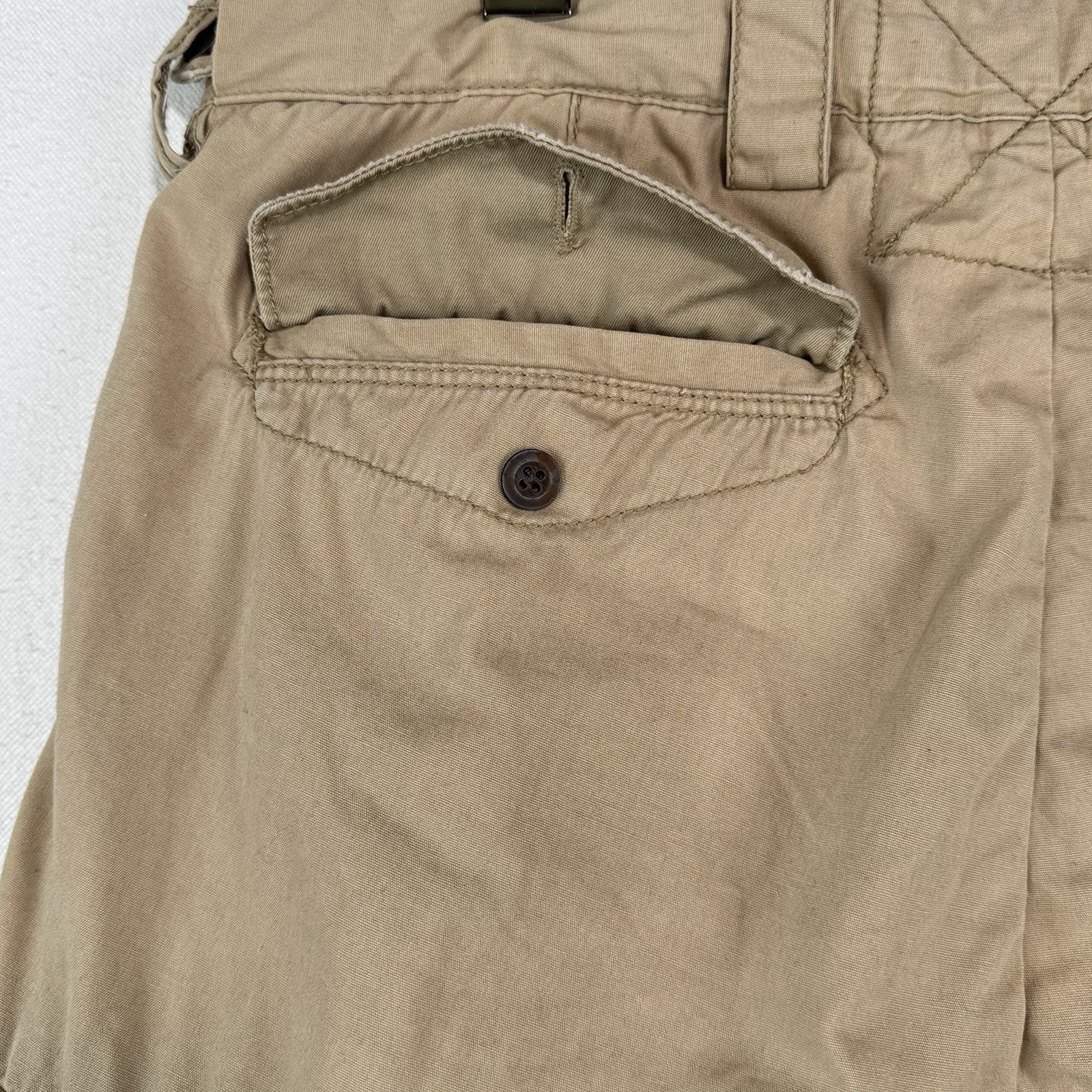 90’s Vtg Polo Ralph Lauren Men’s 36x30 Pocket Cargo Pants Military Beige M-51