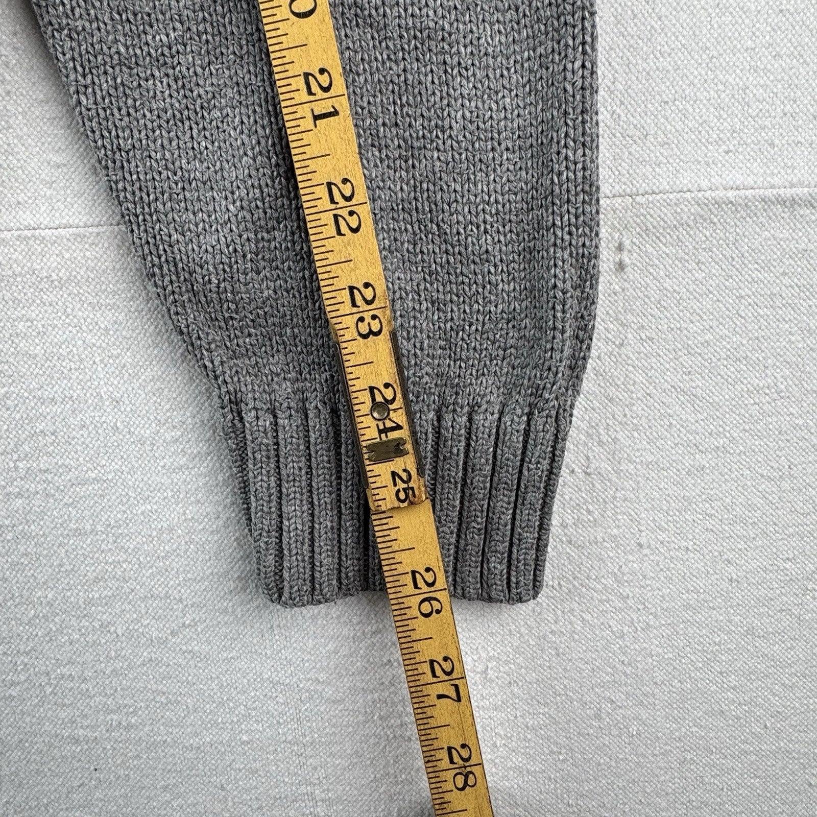 90’s Vintage Polo Ralph Lauren Knit Sweater Men’s 2XL Gray Cotton Crew Neck