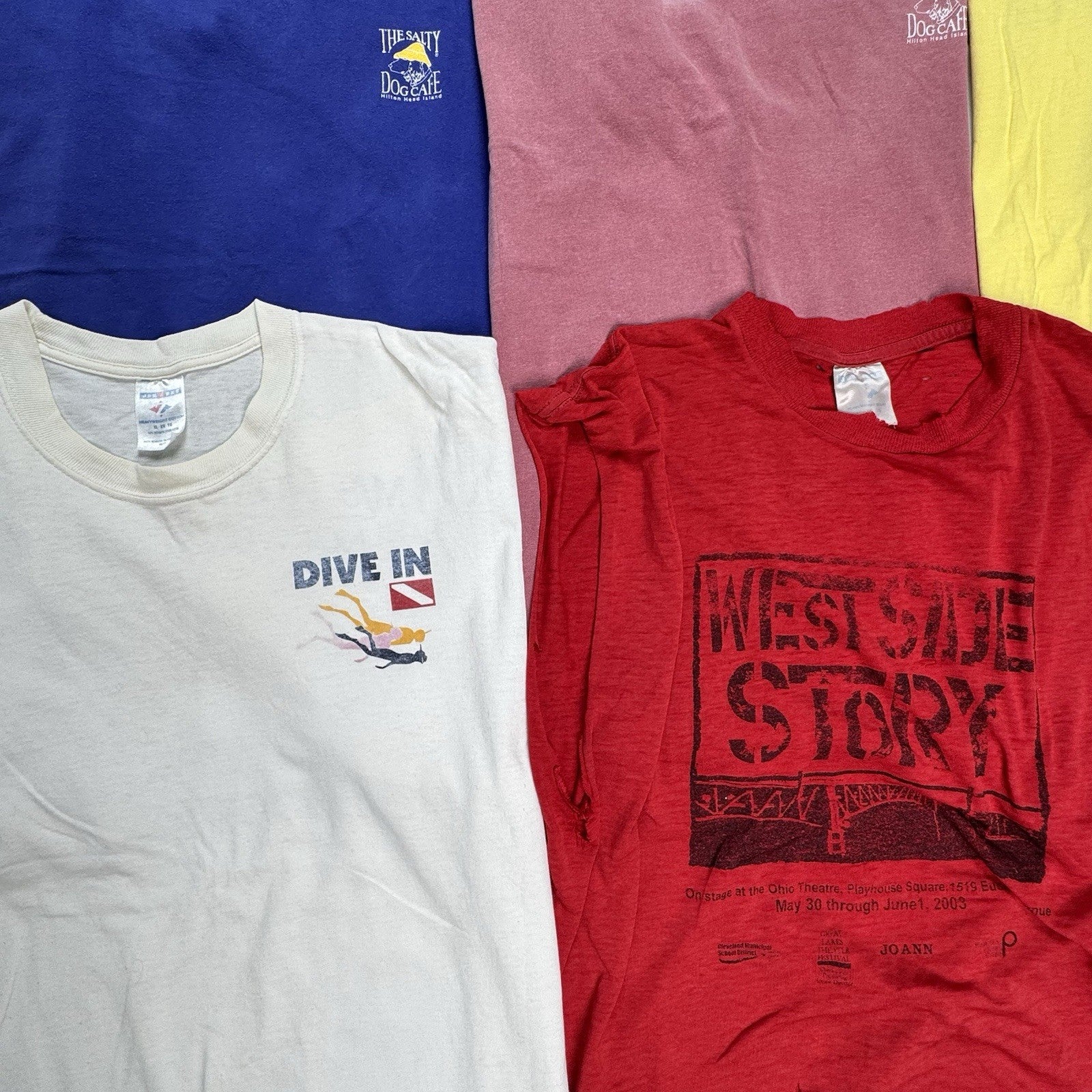 Lot of 10 Vintage T-shirt Wholesale Box M,L,XL,2XL