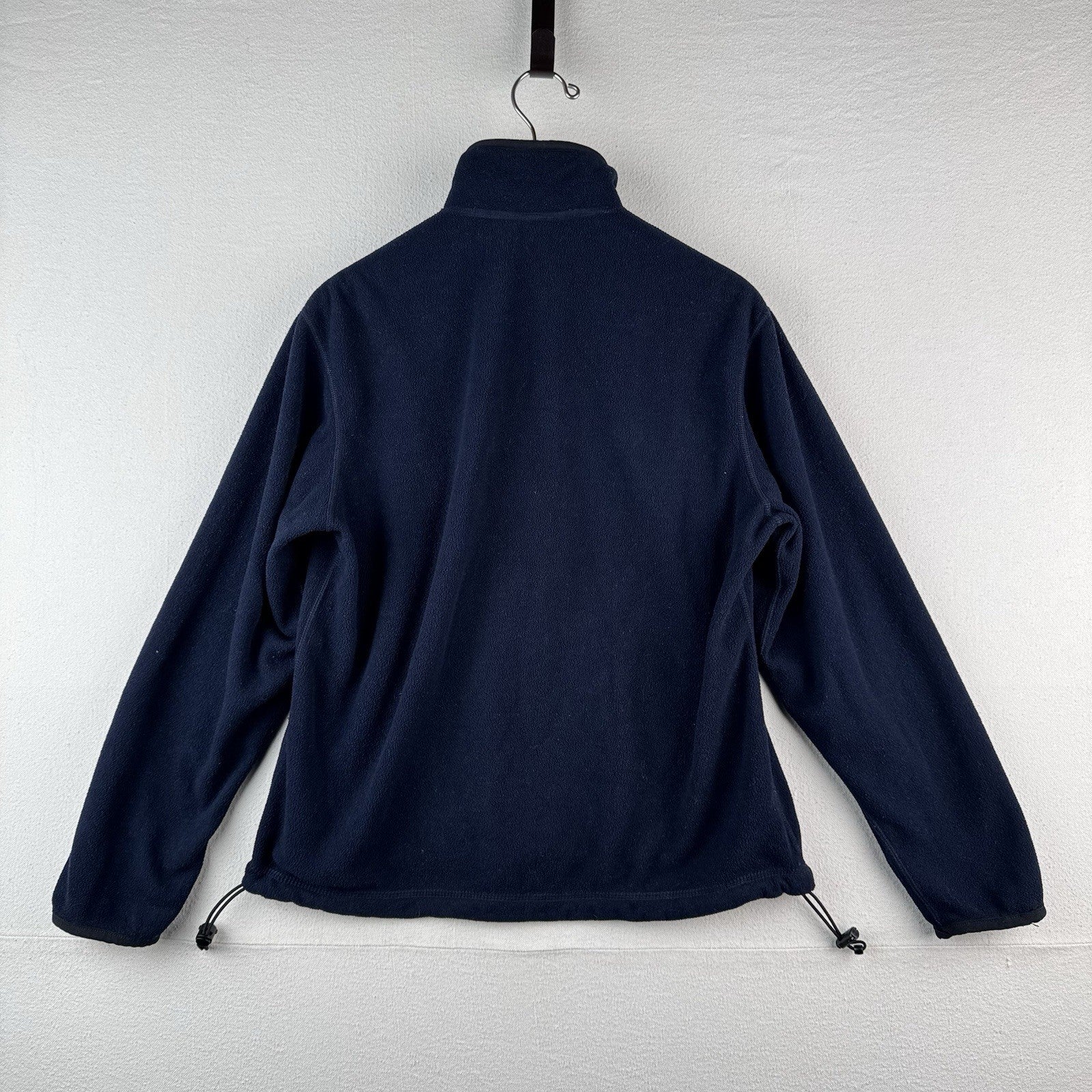 Vtg Polo Sport Ralph Lauren Small Blue Fleece Quarter Zip Cord Hem Pullover