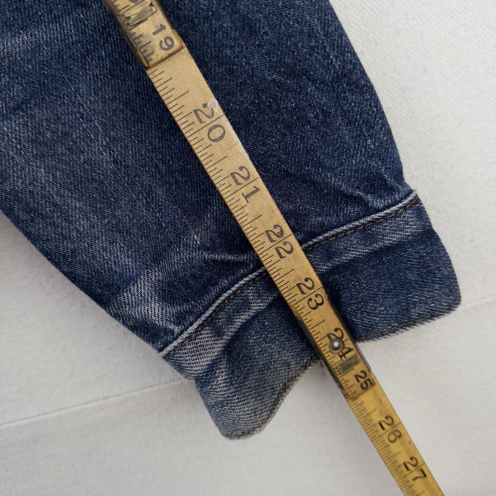 Levi's Denim Trucker Jacket Adult Medium Dark Wash Blue Jean Classic Type 3