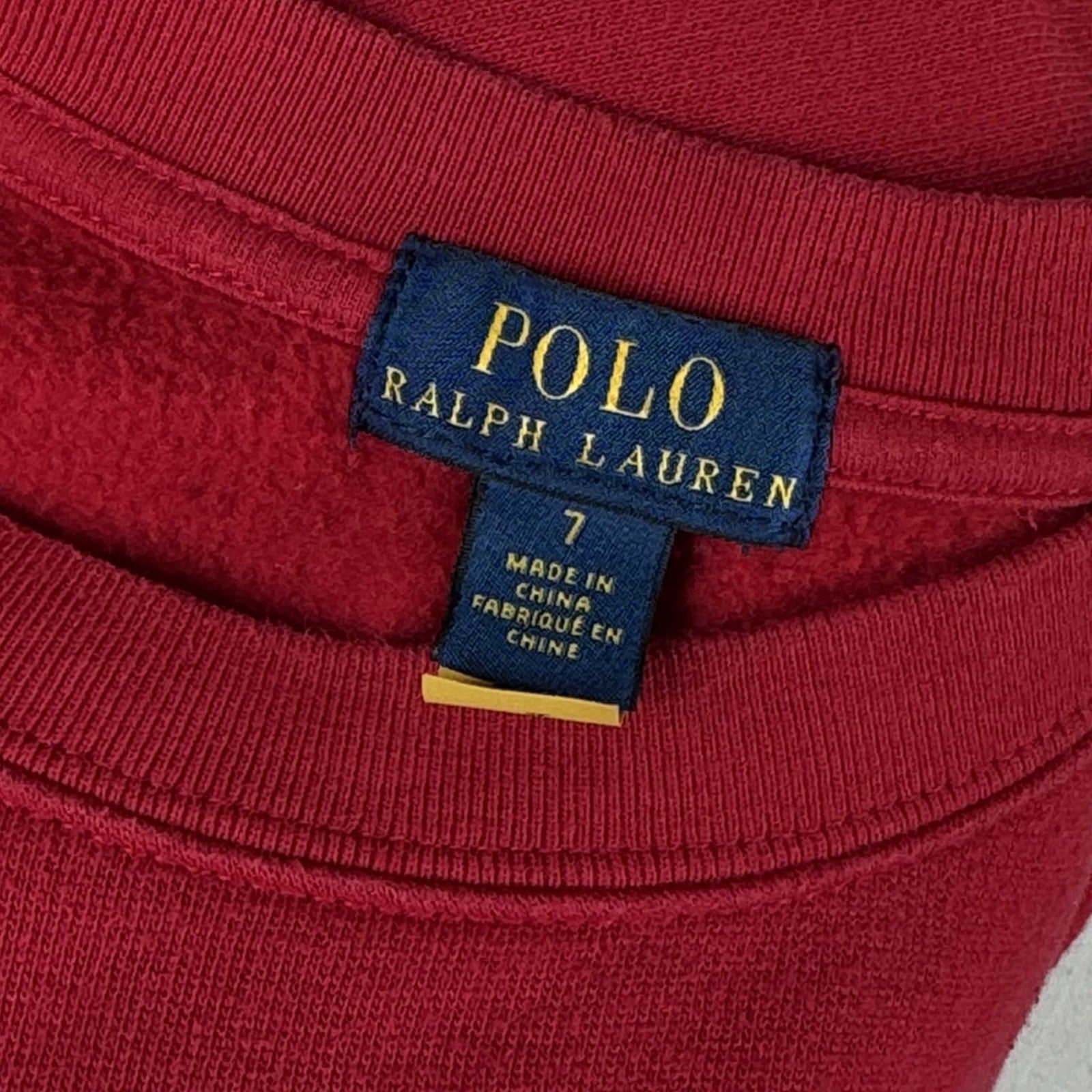Polo Ralph Lauren Boys Holiday Bear Fleece Sweatshirt Pullover Kids Size 7