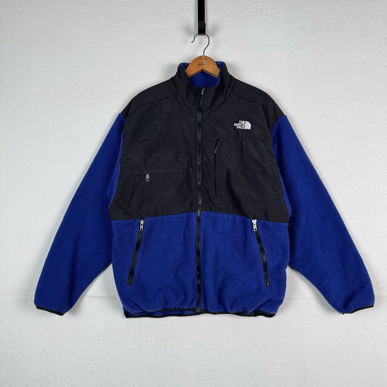 Vintage 90’s The North Face Denali Blue Polyester Fleece Jacket Men’s Size XL