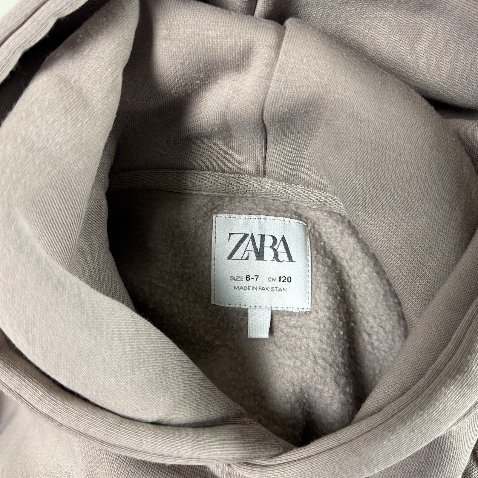 Zara Kids Hoodie Dusty Gray Lilac (FOG Style) Sweatshirt Size 6-7