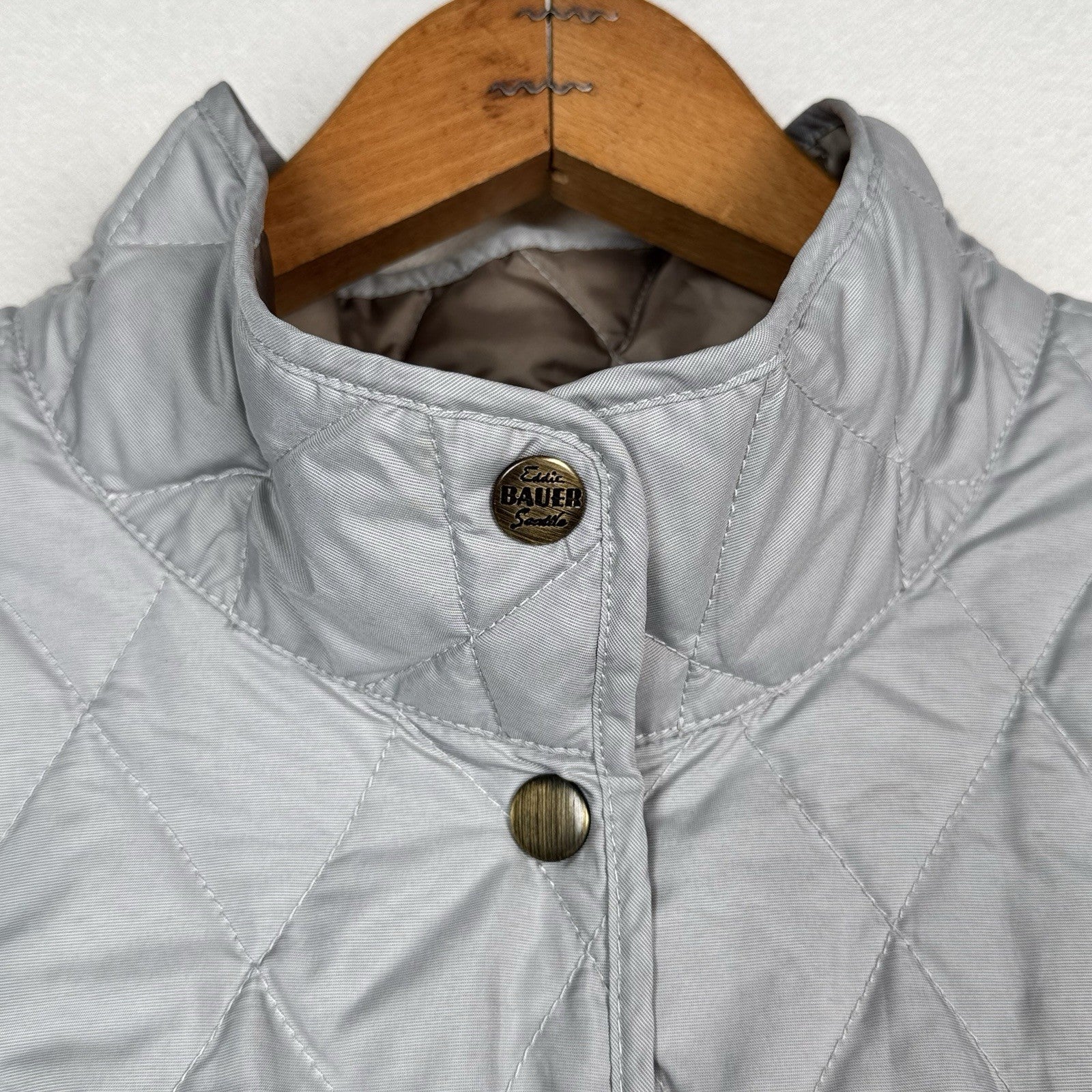 Eddie Bauer Women’s 3X Grey EB550 Premium Goose Down Cold Weather Vest