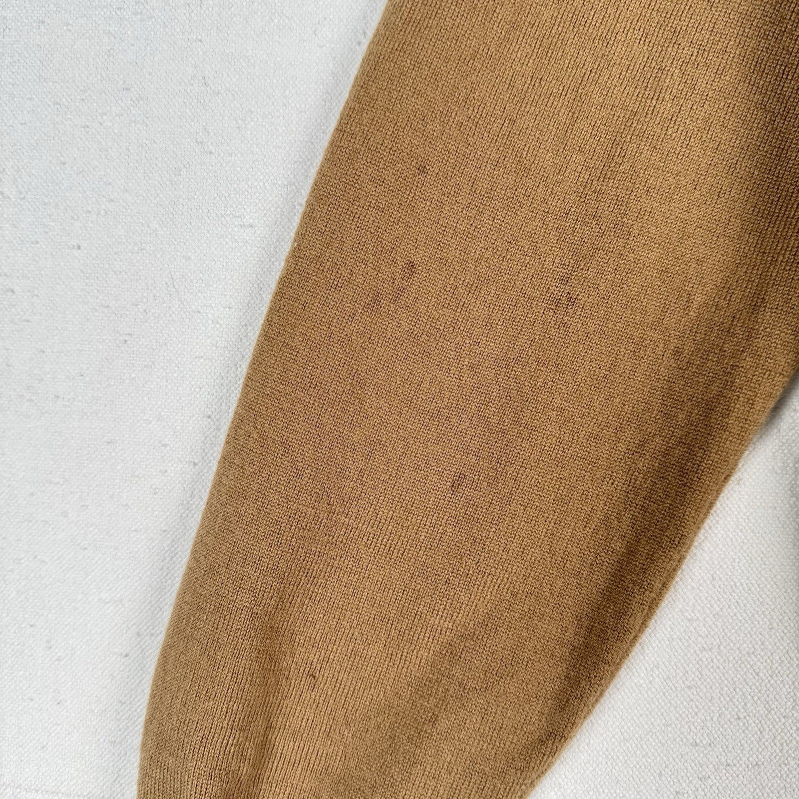 Polo Ralph Lauren Men’s XL Merino Wool Polo Sweater Camel Brown *Read