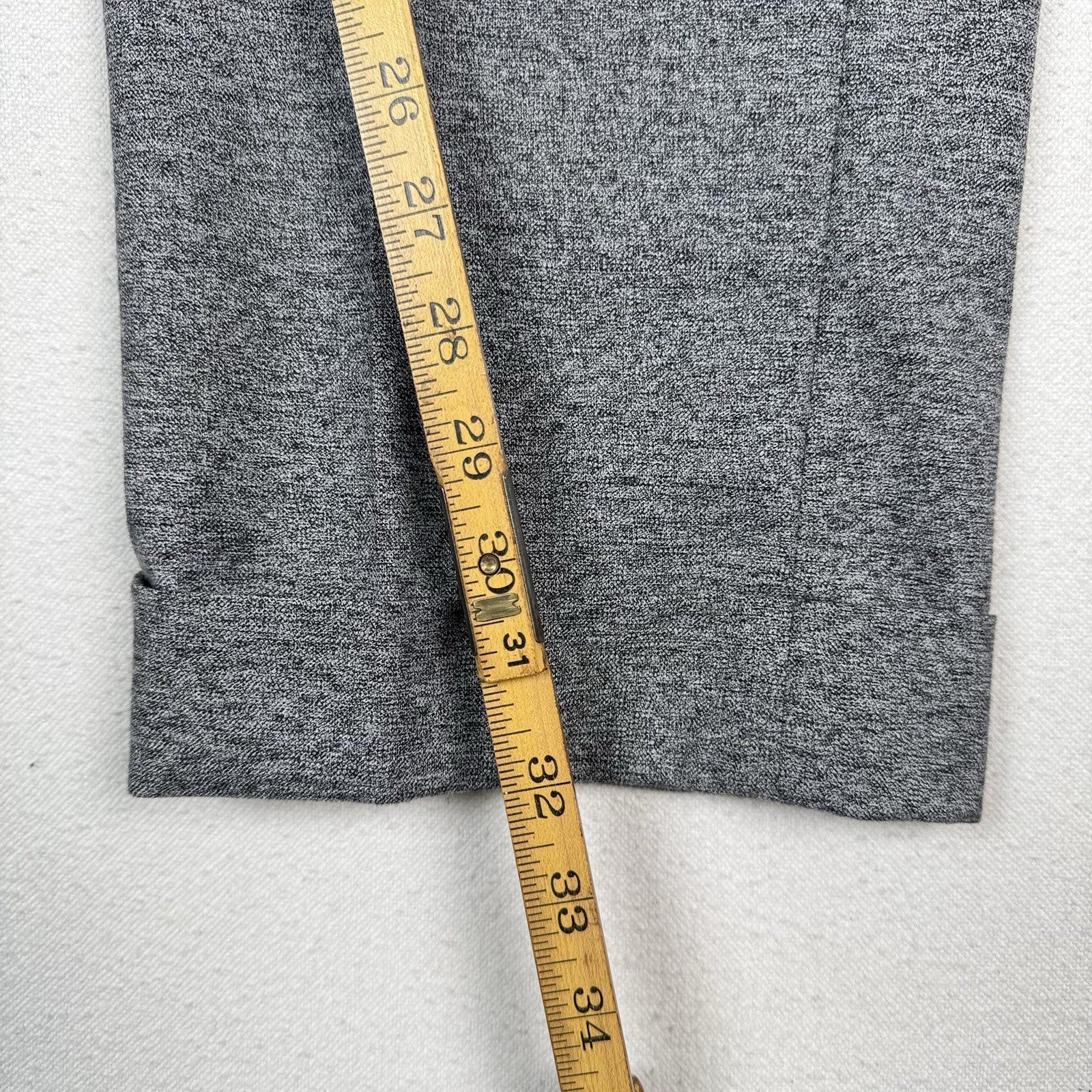 NWT Hart Schaffner Marx Mens 40x32 Gray Heathered Pleated Stretch Straight Pants