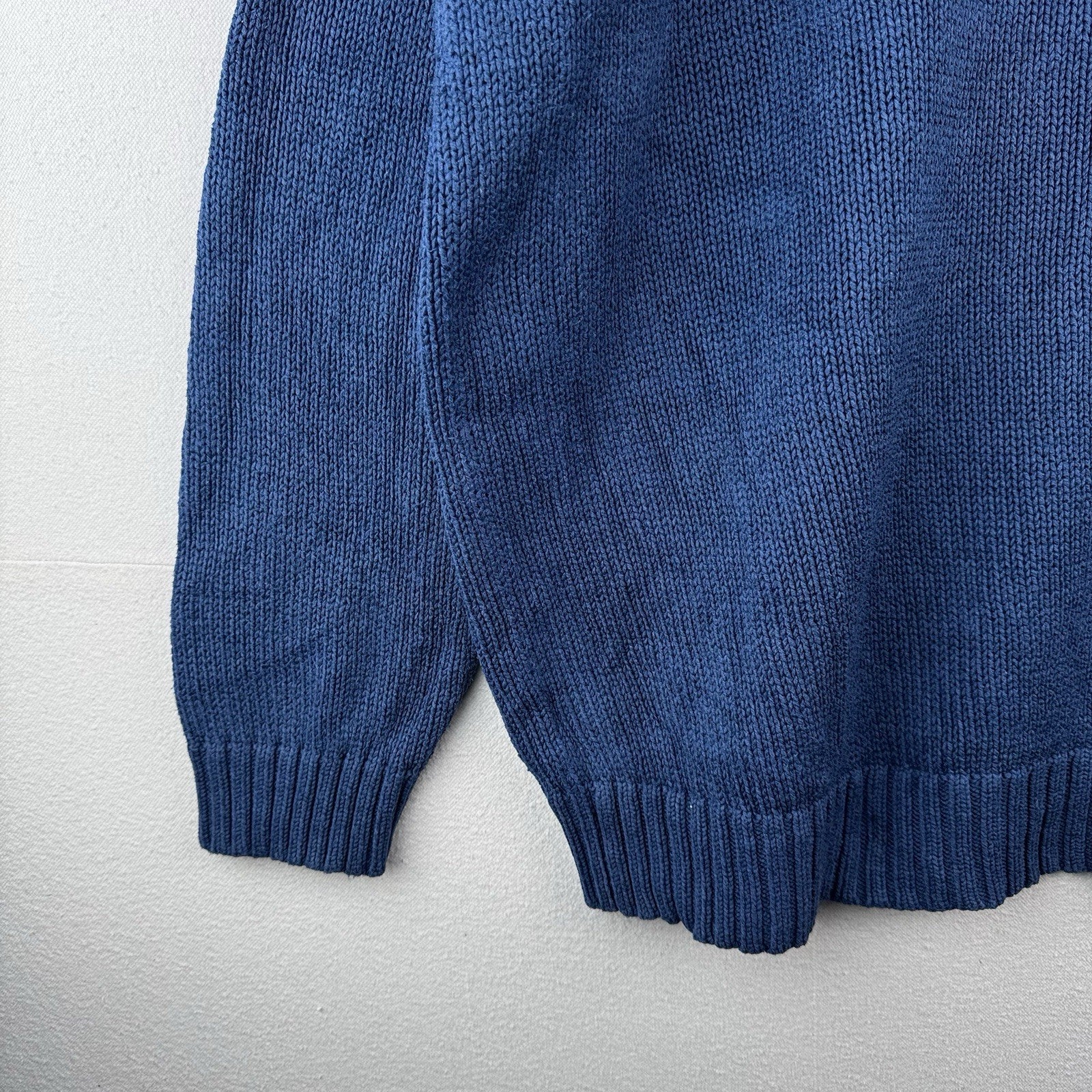 90’s Vintage Polo Ralph Lauren Sweater Men’s 3XLT Blue Knit Cotton