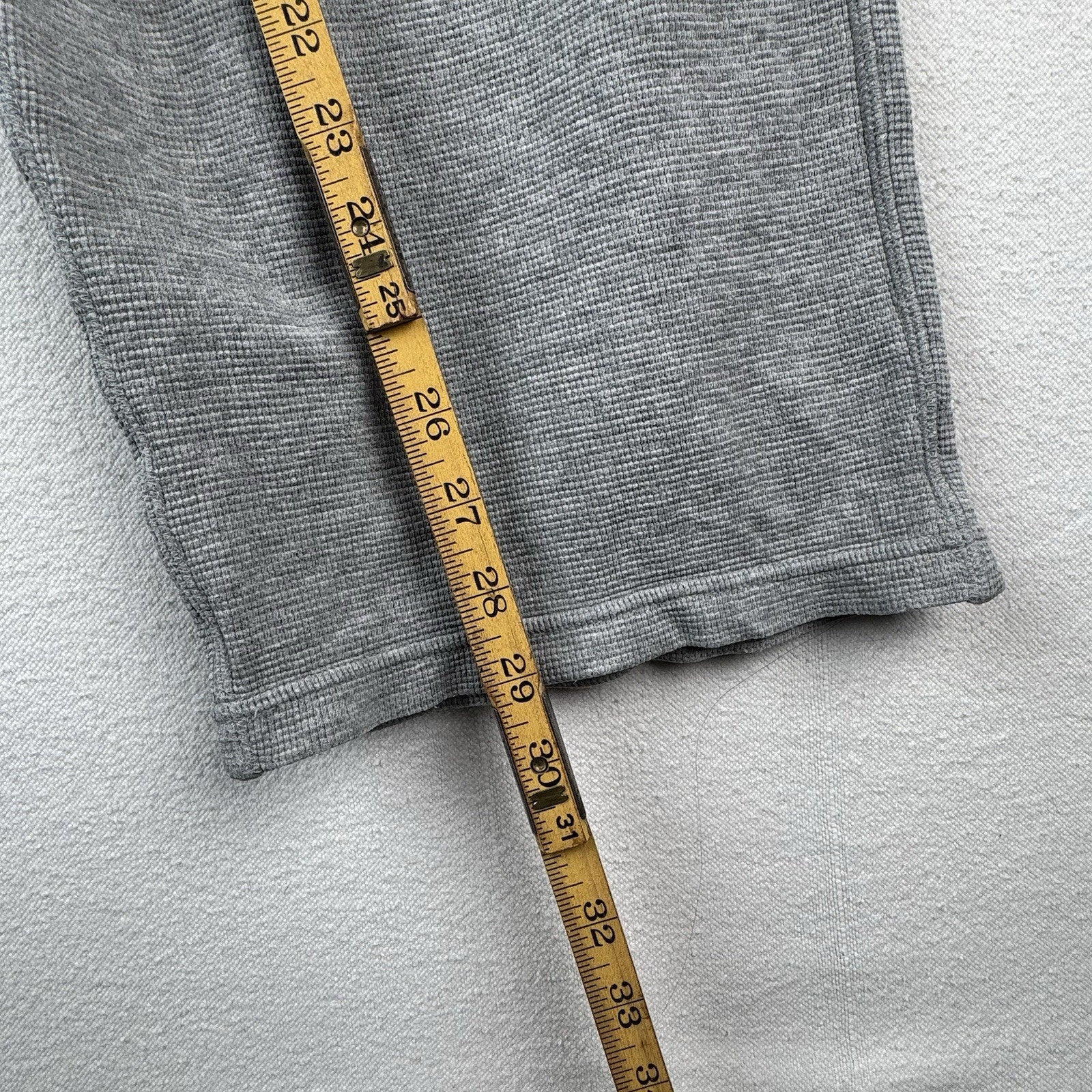 Polo Ralph Lauren Pajama Pants Mens Large Gray Thermal Waffle Knit Sleepwear