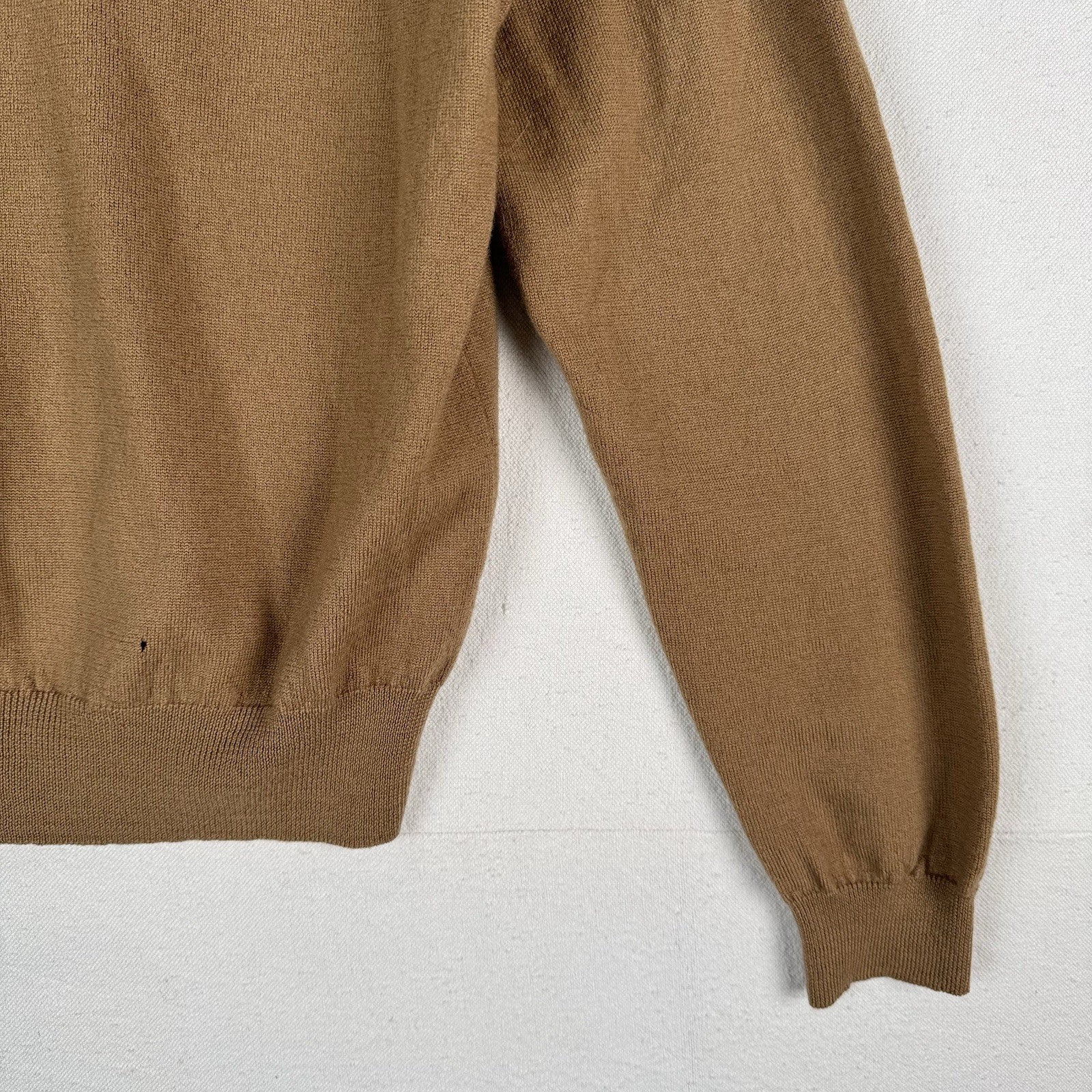 Polo Ralph Lauren Men’s XL Merino Wool Polo Sweater Camel Brown *Read