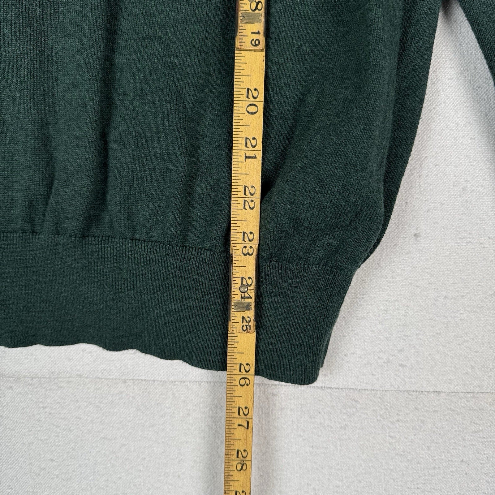 Polo Ralph Lauren Men’s Green Pima Cotton Pullover Sweater Crewneck Medium