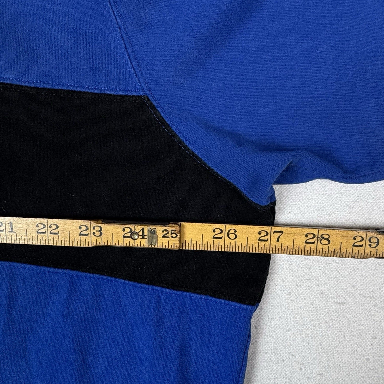 Vintage Polo Ralph Lauren Mens XL Short Sleeve Rugby Thick Soft Blue Stripe