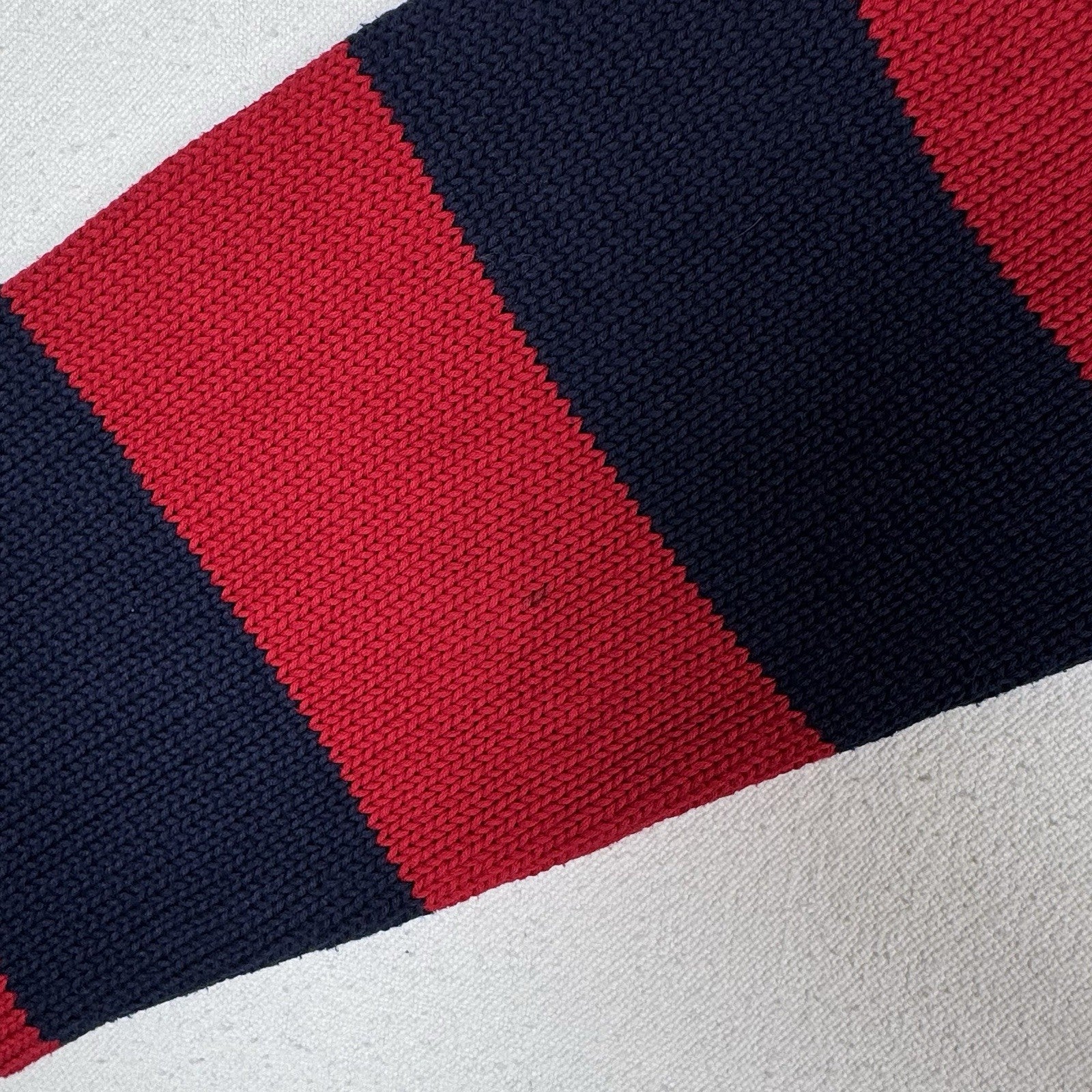90’s Vtg Polo Ralph Lauren Knit Sweater Men’s M Red Navy Blue Color Block *Read