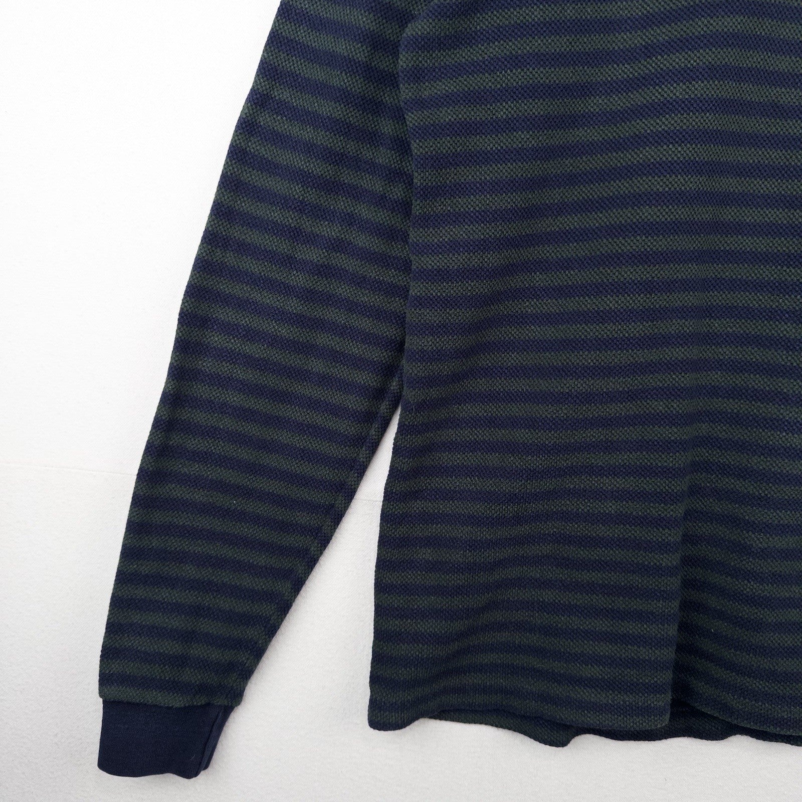 80’s Vtg Polo Ralph Lauren Men’s L Waffle Knit Stripe Turtleneck Made In USA