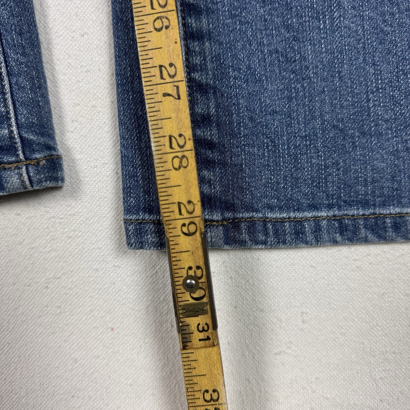 Lands End Womens size 8 Original Modern Waist Boot Leg Bootcut Blue Jeans NWT